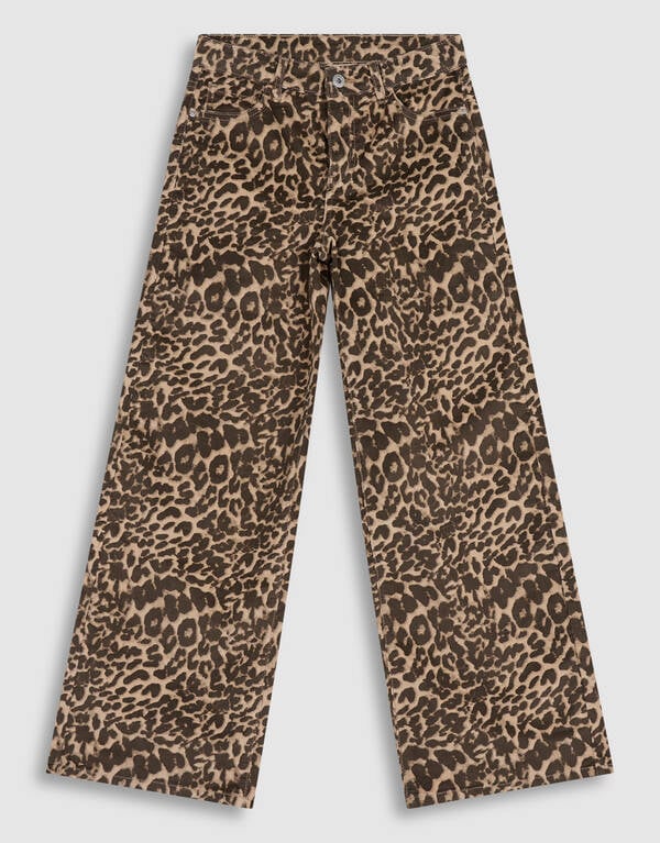 Velvet Leopard Broek Bruin SHOEBY GIRLS