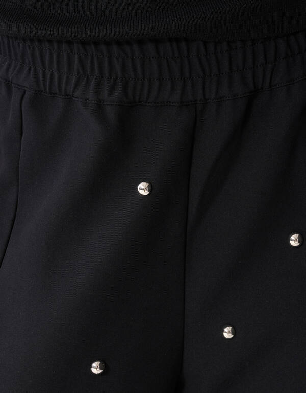 Studded Wide Leg Fit Broek Zwart SHOEBY WOMEN