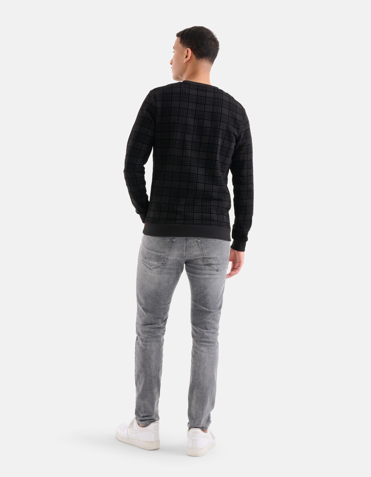 Slim Fit Jog Jeans Lichtgrijs L32 Refill