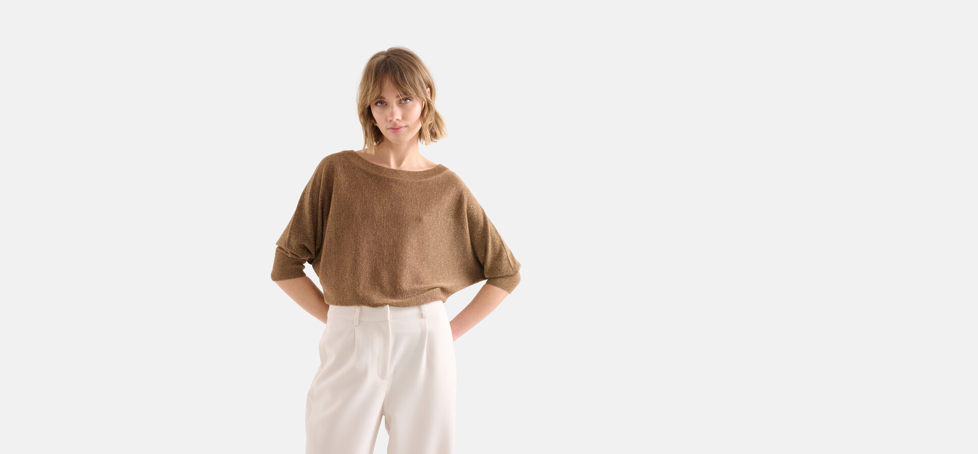Glitter Batwing Pullover SHOEBY WOMEN