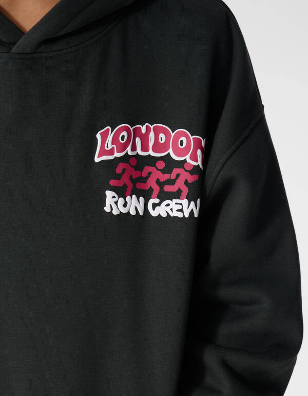Oversized Run Hoodie Donkergrijs SHOEBY BOYS