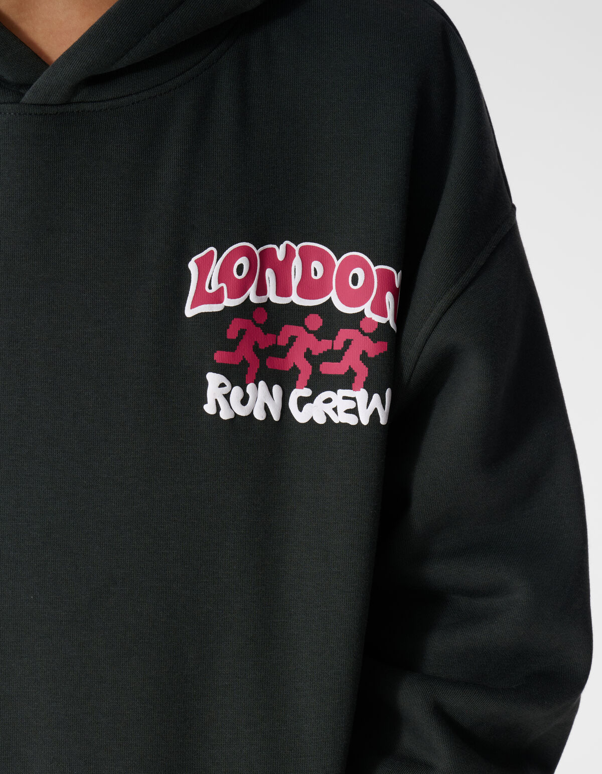Oversized Run Hoodie Donkergrijs SHOEBY BOYS