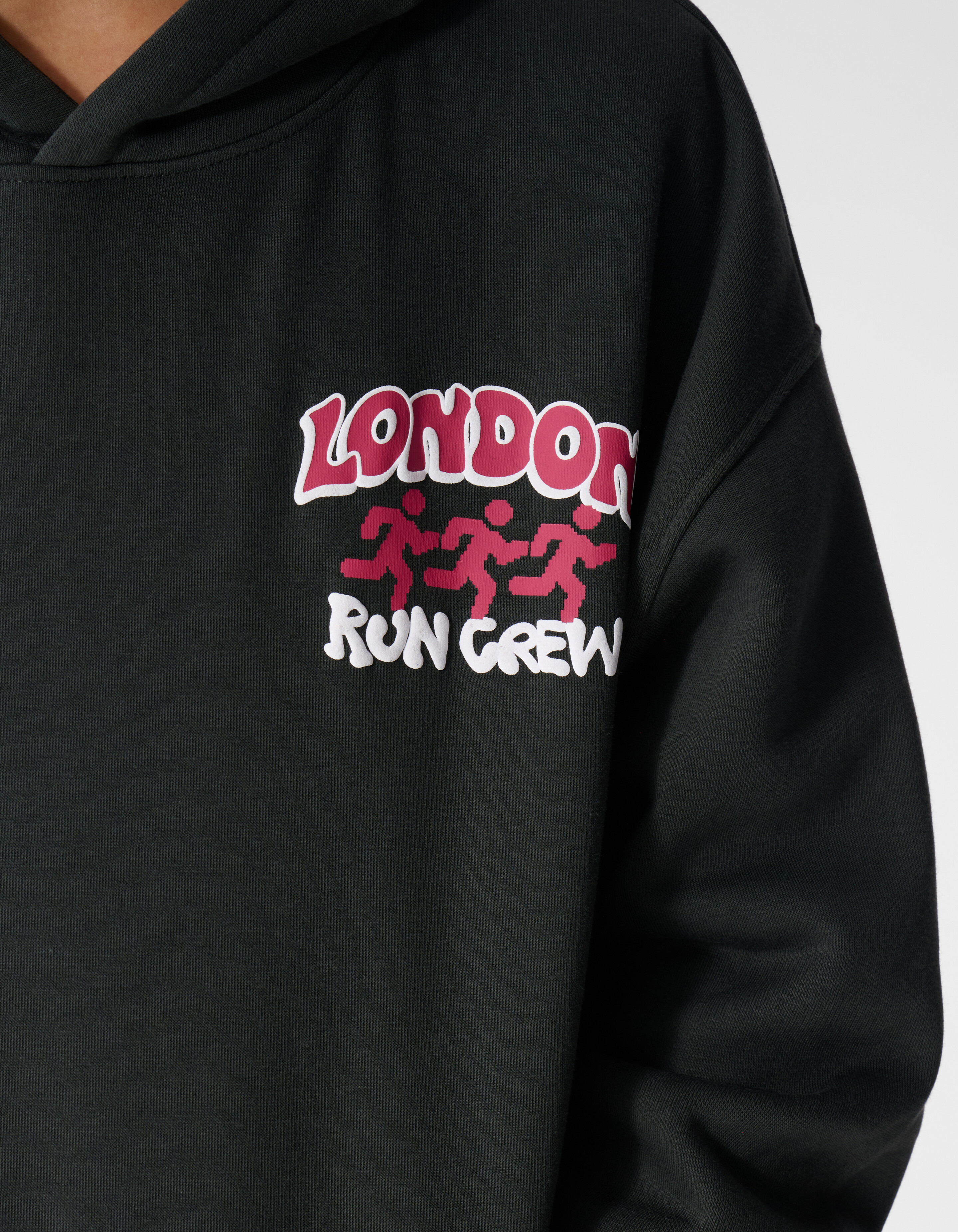 Oversized Run Hoodie Donkergrijs SHOEBY BOYS