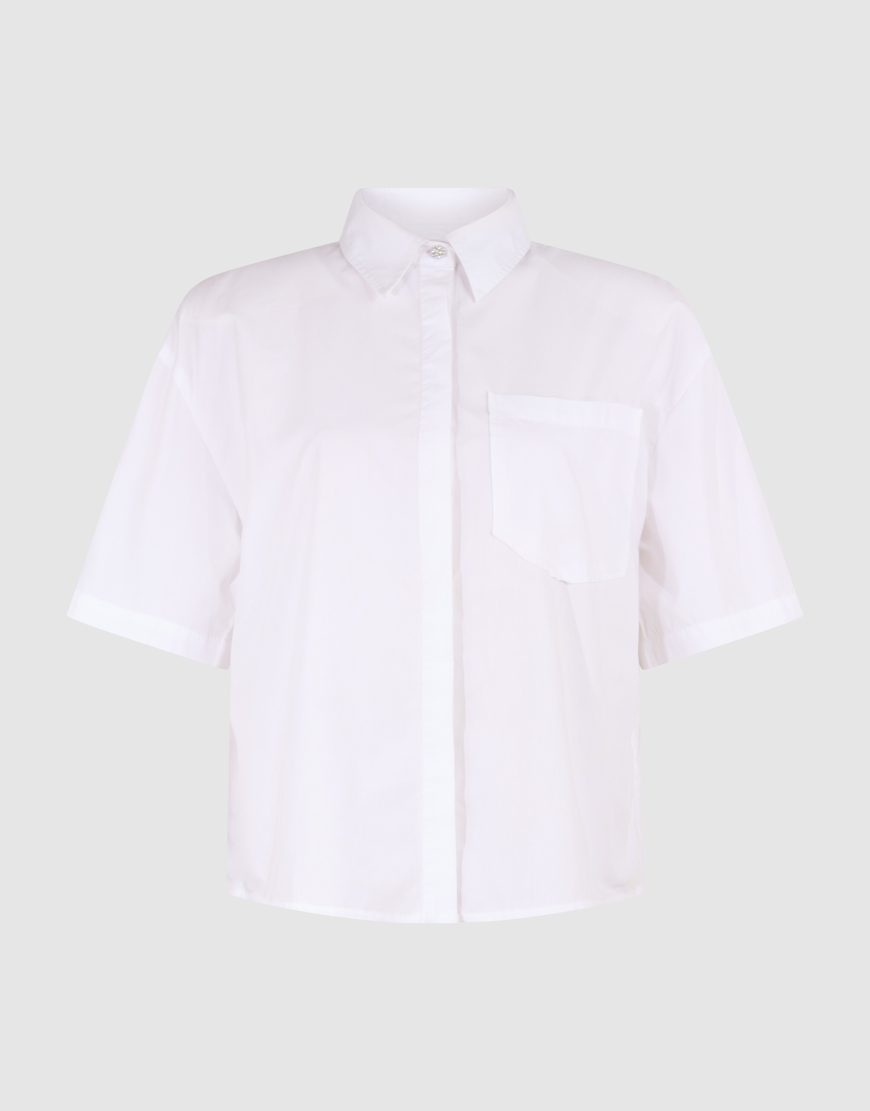 Oversized Solid Blouse Wit SHOEBY WOMEN