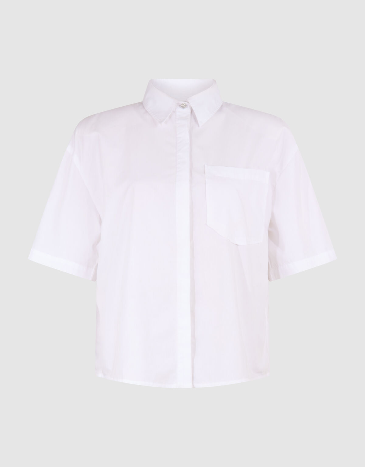 Oversized Solid Blouse Wit SHOEBY WOMEN