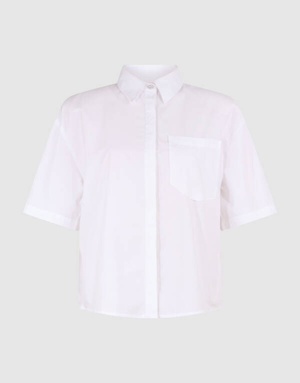 Oversized Solid Blouse Wit SHOEBY WOMEN