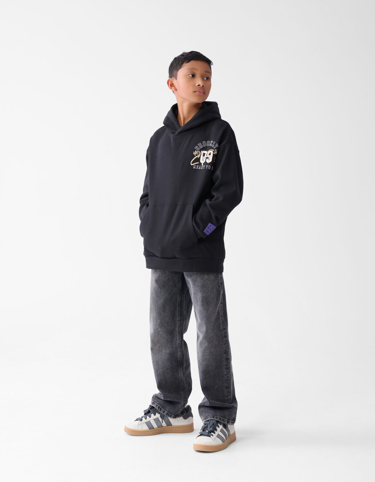Artwork Hoodie Zwart SHOEBY BOYS