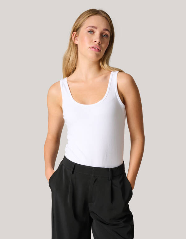Basis Tanktop Wit Eksept
