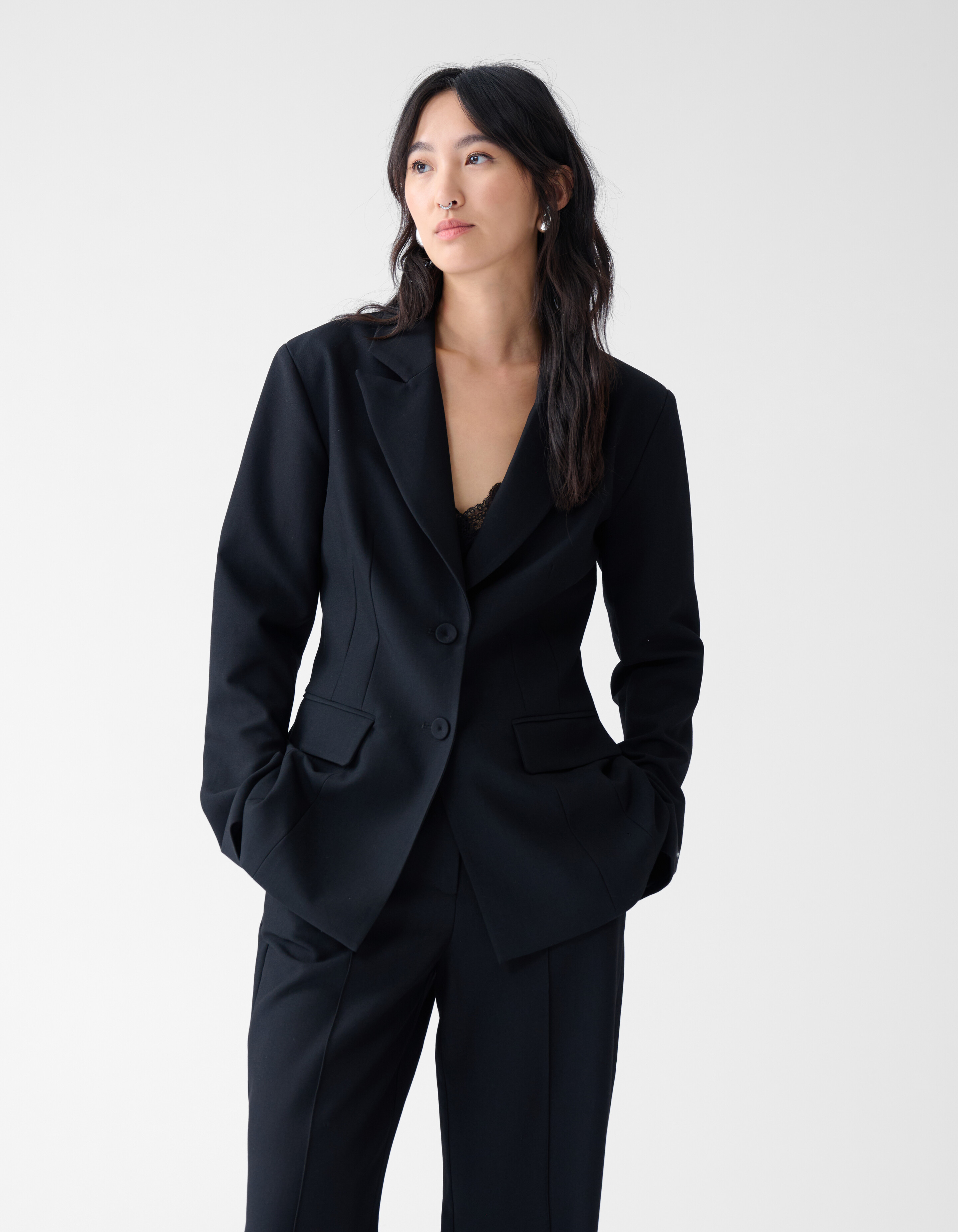 Getailleerde Blazer Zwart By Fred SHOEBY WOMEN