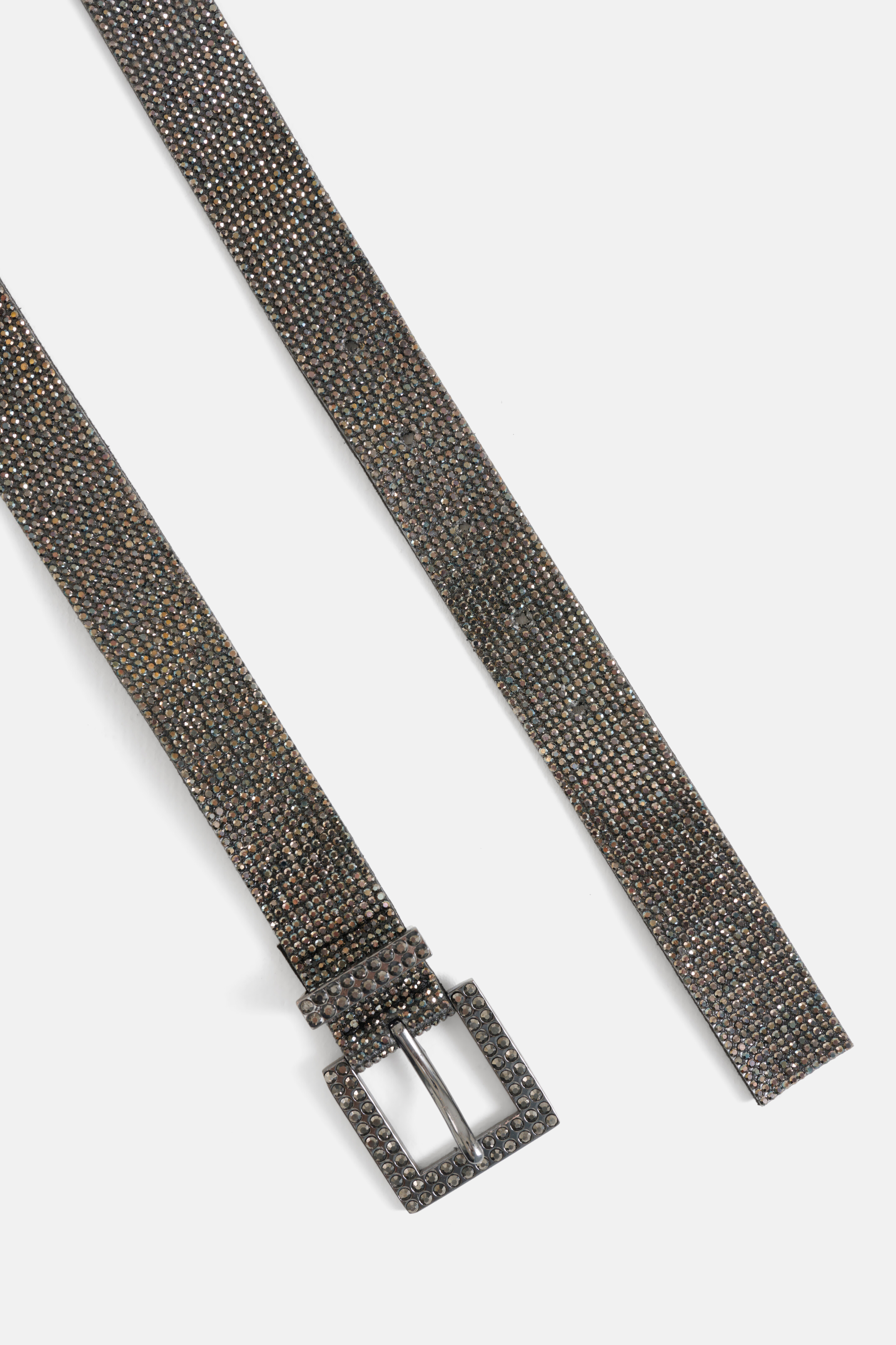 Strass Riem Donkergrijs SHOEBY ACCESSOIRES