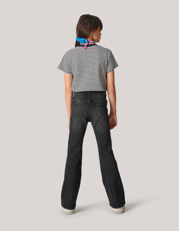 Flared Denim Jeans Zwart SHOEBY GIRLS