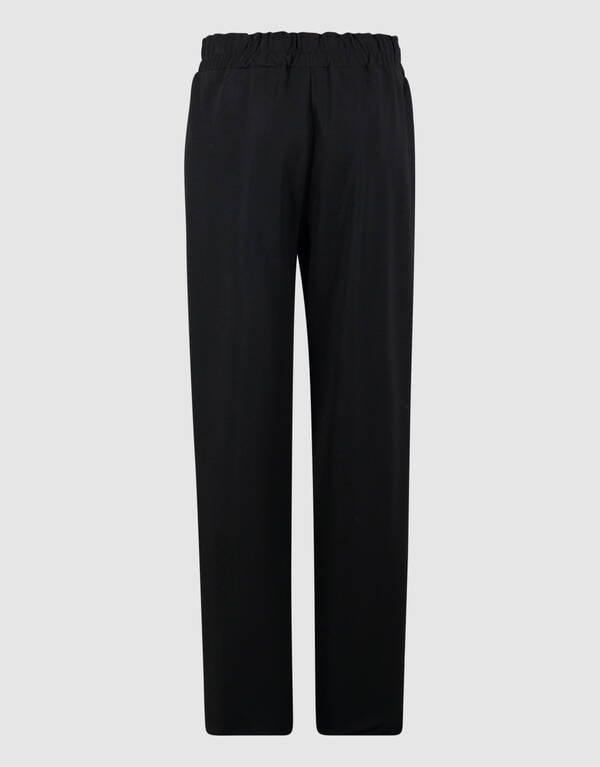 Sporty Glitter Wide Leg Broek Zwart SHOEBY GIRLS