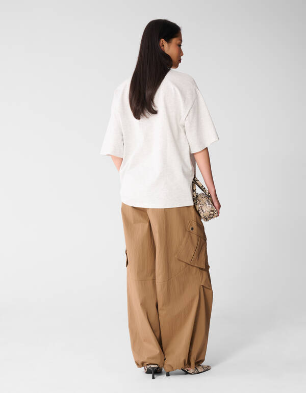 Cargo Balloon Fit Broek Bruin SHOEBY WOMEN