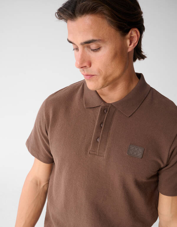 Spark Polo Donkerbruin SHOEBY MEN