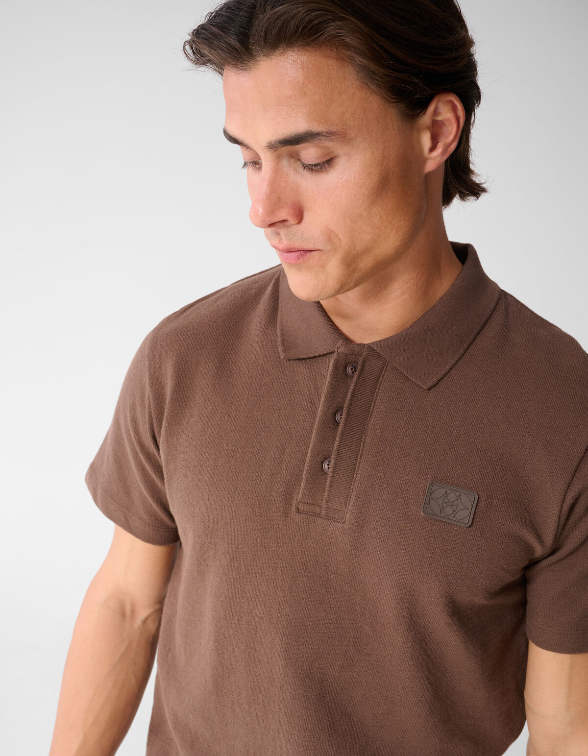 Spark Polo Donkerbruin SHOEBY MEN