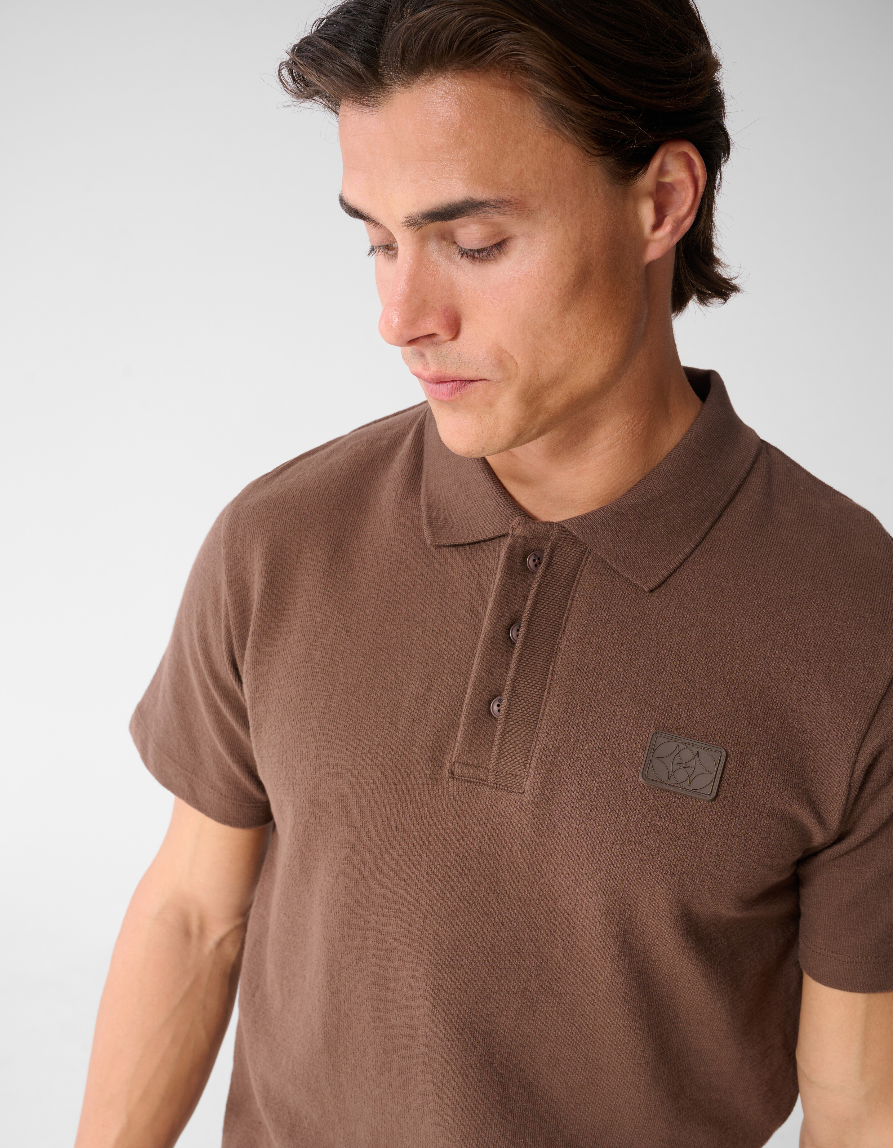 Spark Polo Donkerbruin SHOEBY MEN