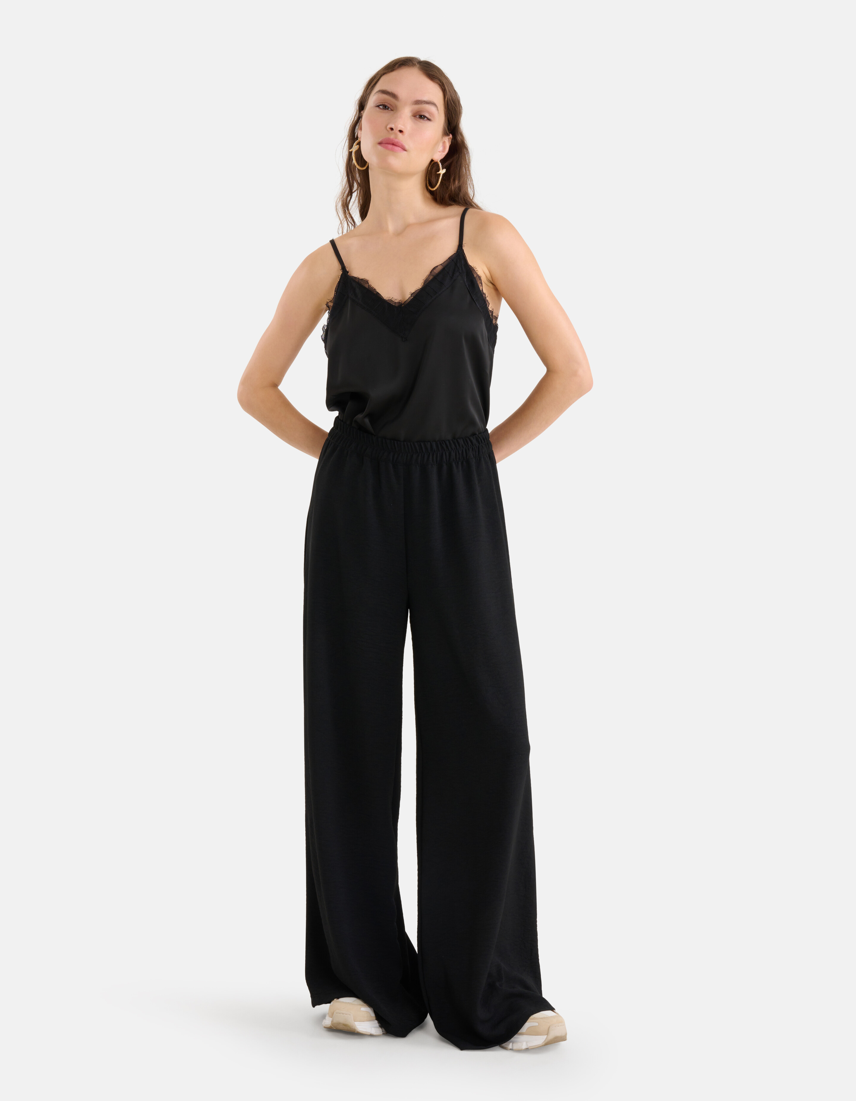 Loose Fit Broek Zwart SHOEBY WOMEN