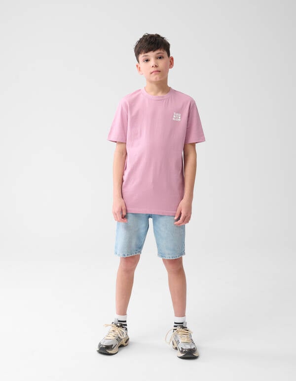 Straight Fit Denim Short Bleached SHOEBY BOYS