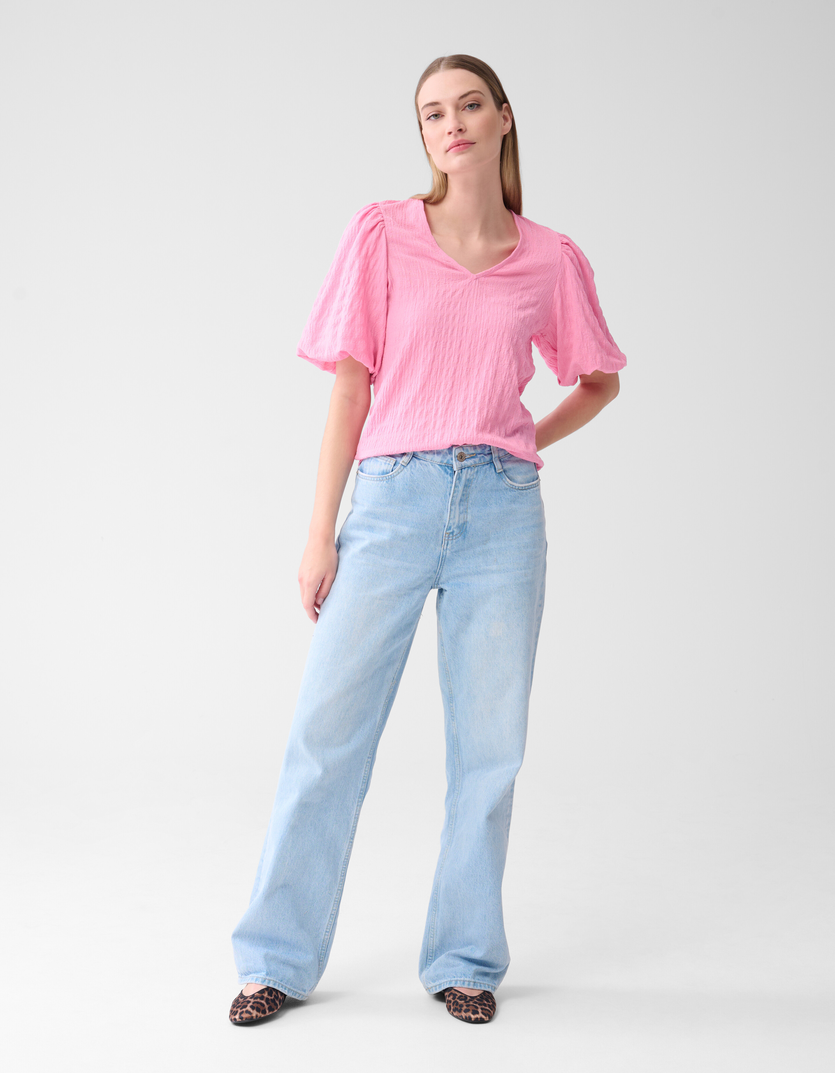 Crinkle Top Roze SHOEBY WOMEN