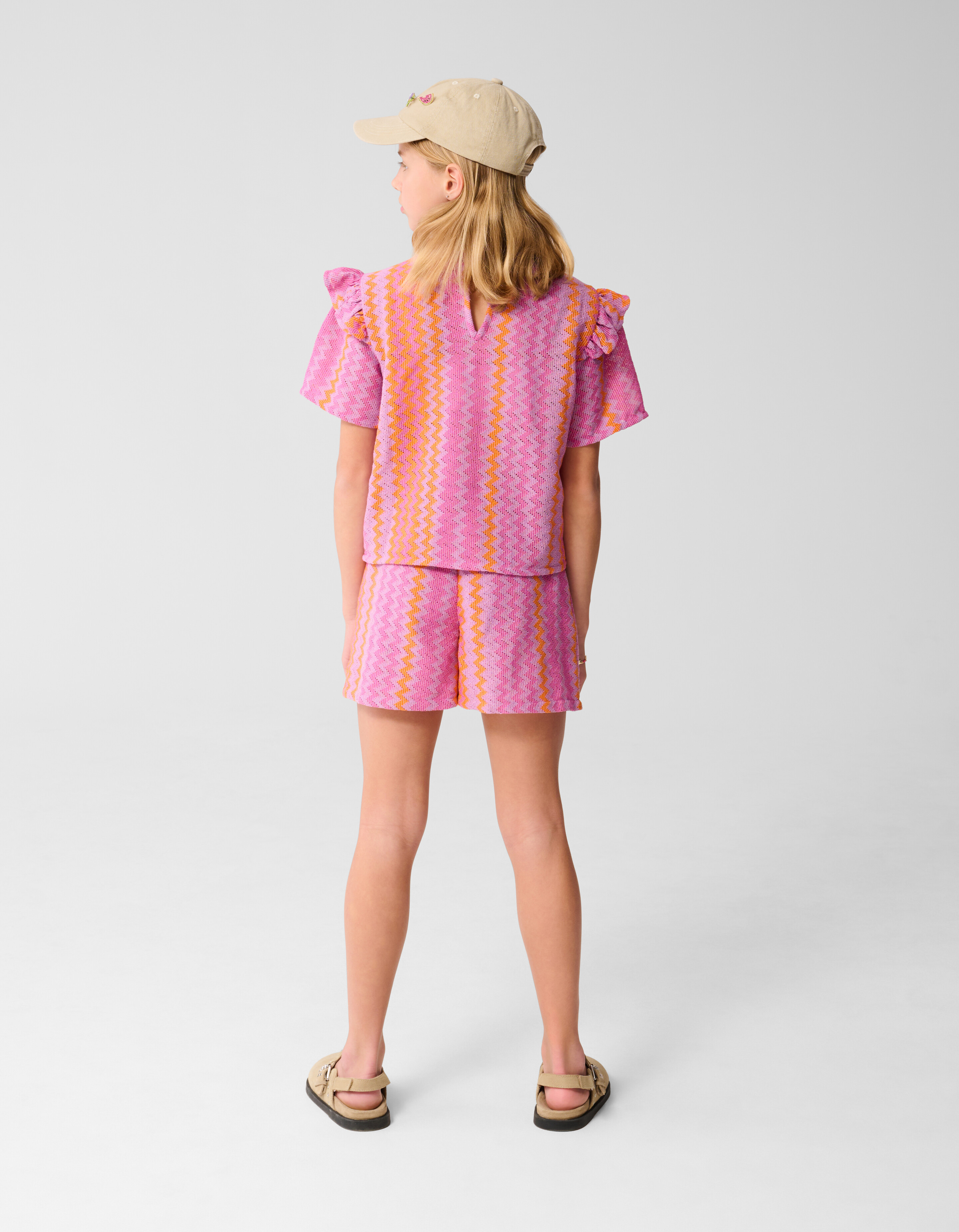 Zigzag Crochet Top Paars SHOEBY GIRLS