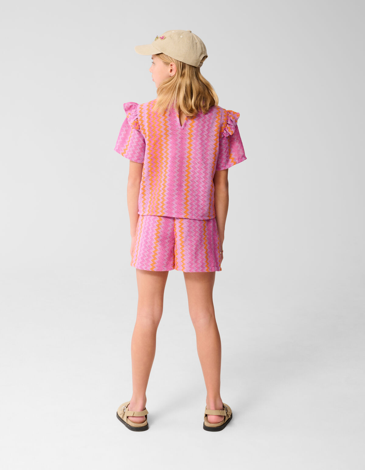 Zigzag Crochet Top Paars SHOEBY GIRLS