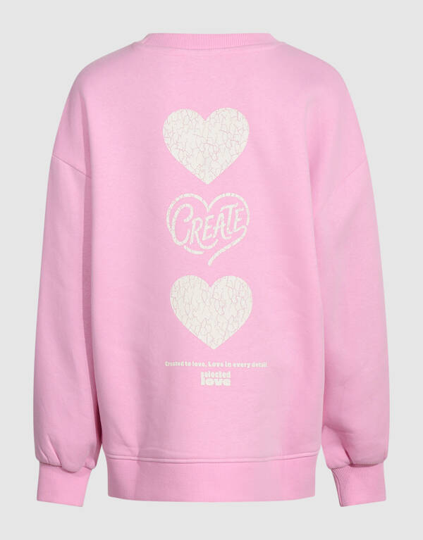 Baseball Artwork Sweater Roze SHOEBY GIRLS