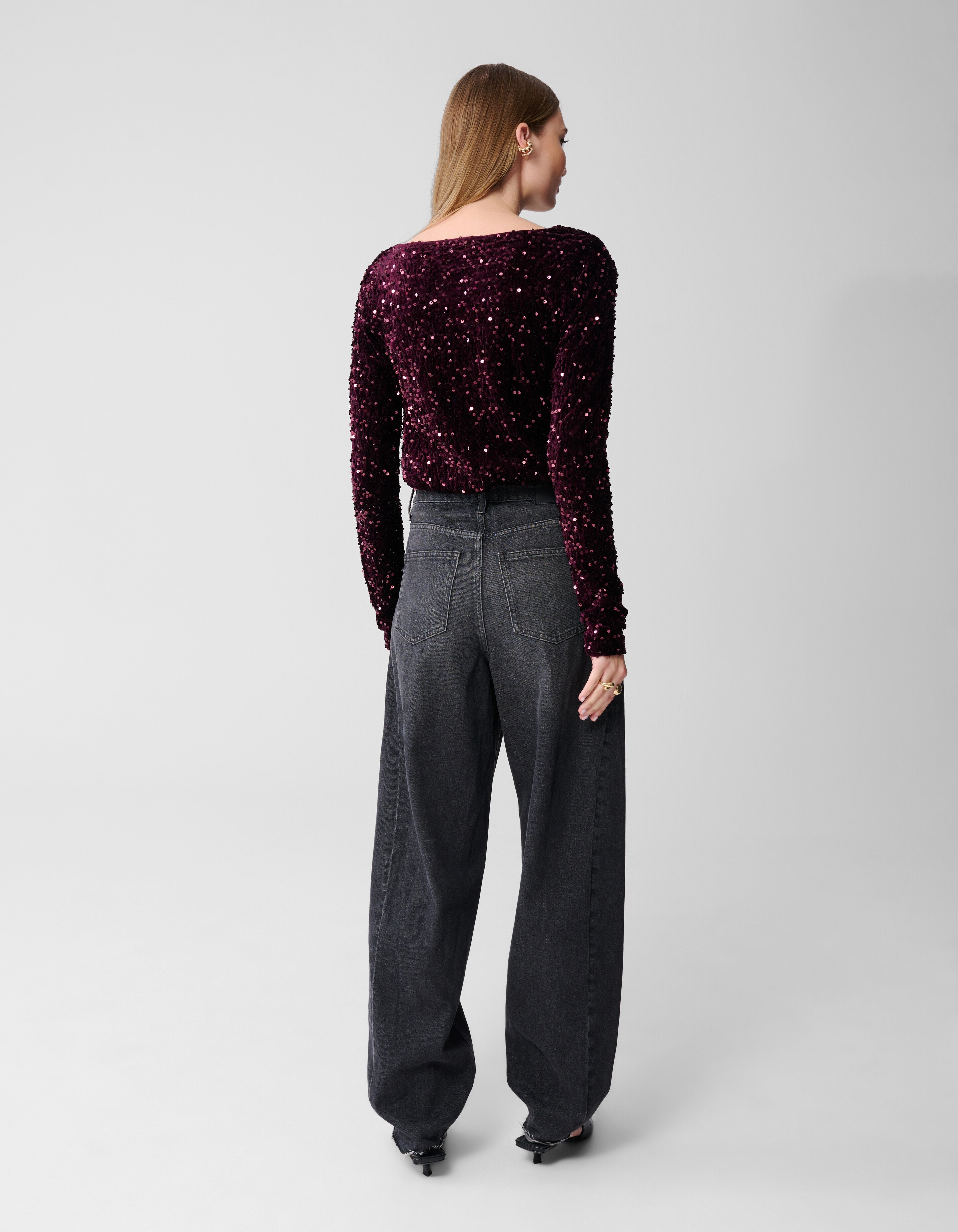 Sequin Waterval Top Paars SHOEBY WOMEN