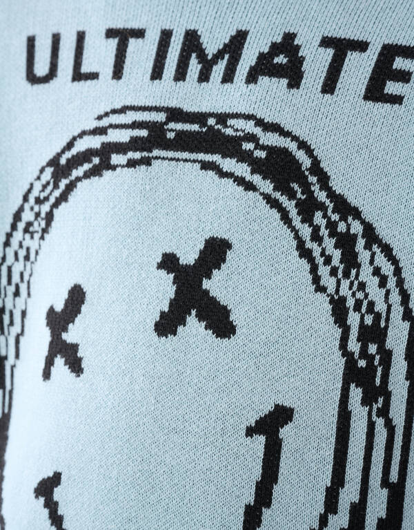 Smiley Gebreide Trui Lichtgroen SHOEBY BOYS