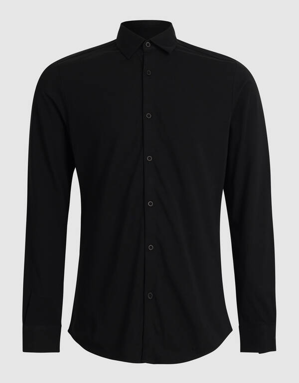 Jersey Overhemd Zwart SHOEBY MEN