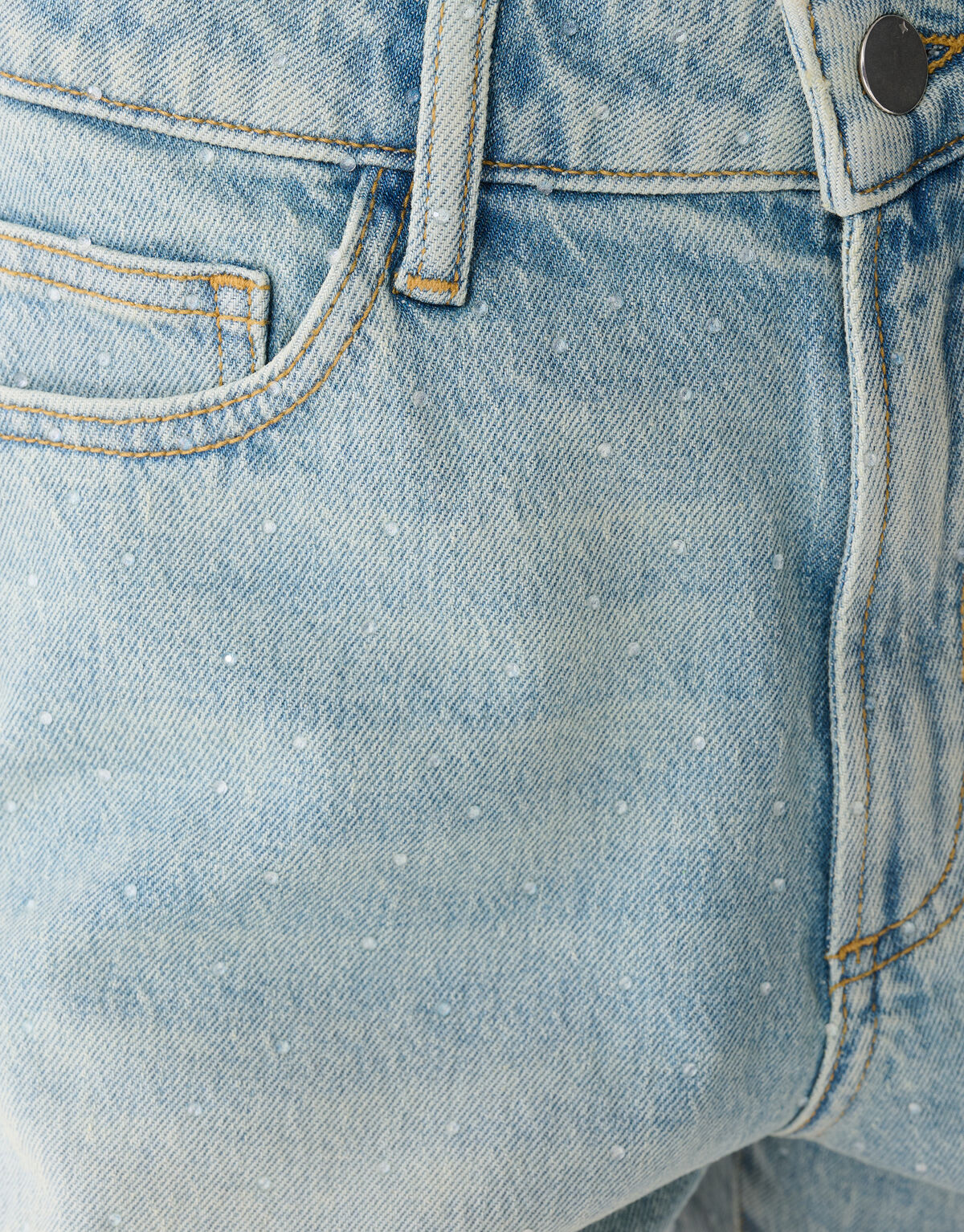 Strass Denim Short Lichtblauw SHOEBY WOMEN