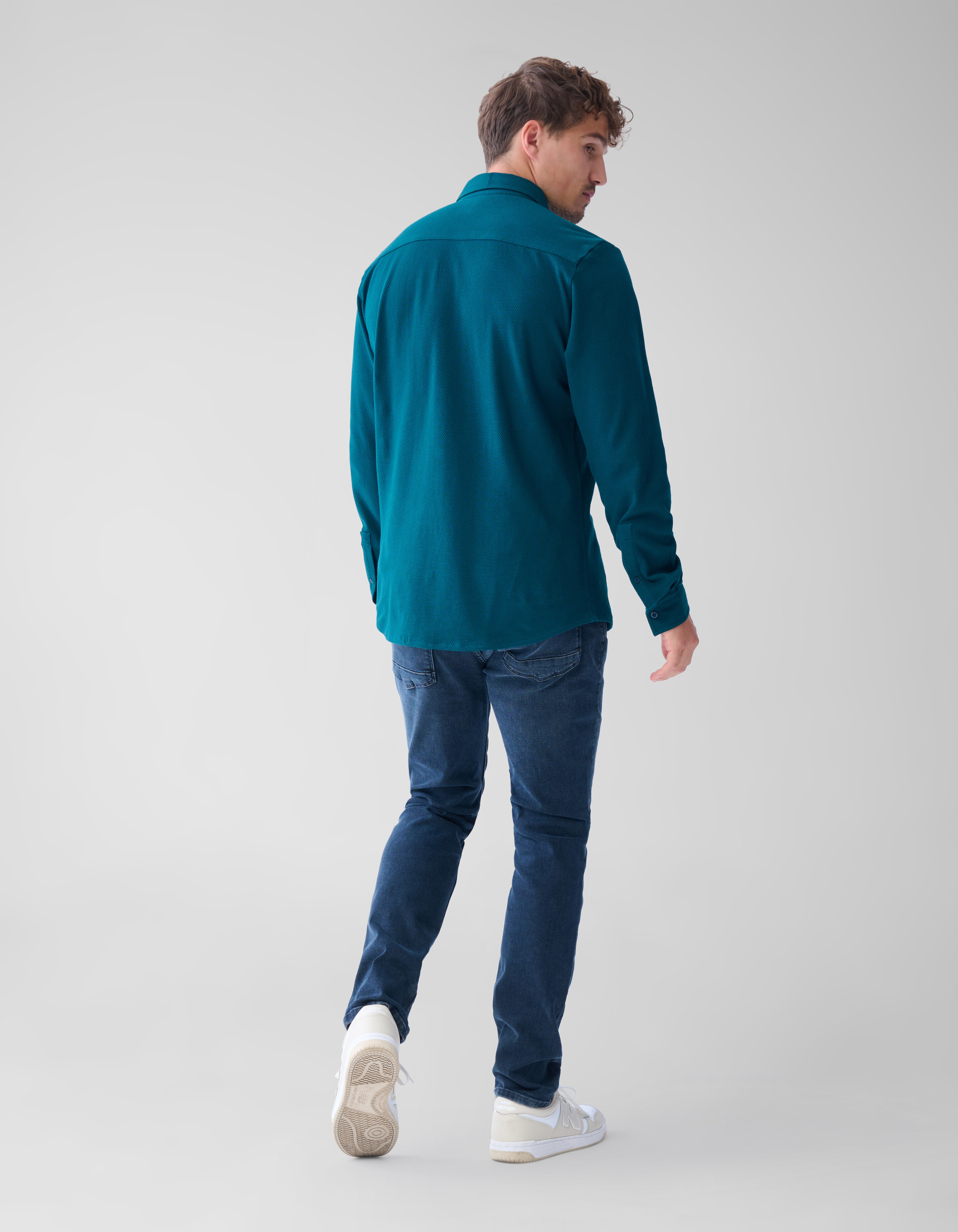Slim Fit Jeans Blauw/Zwart L32 SHOEBY MEN