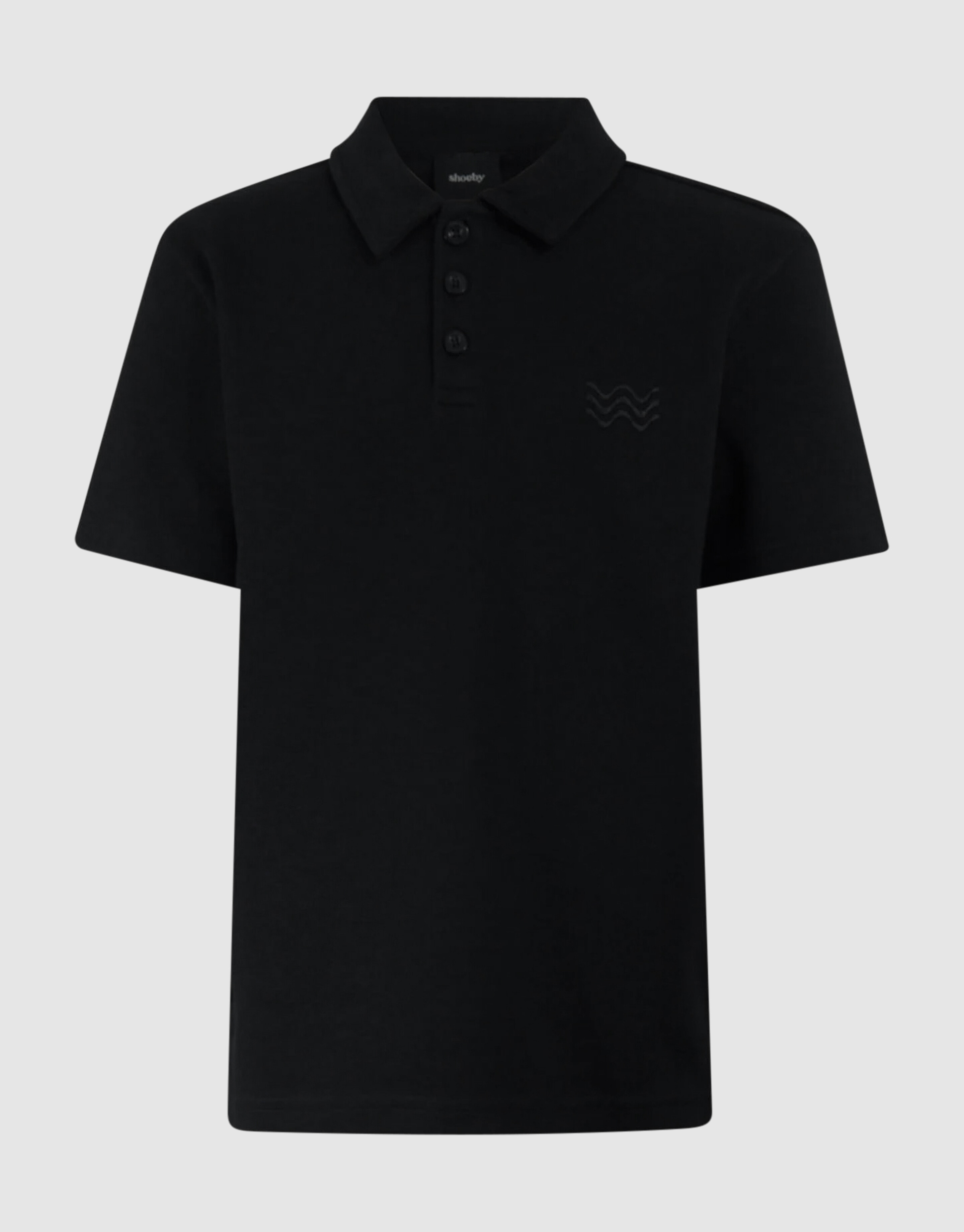 Pique Polo Zwart SHOEBY BOYS