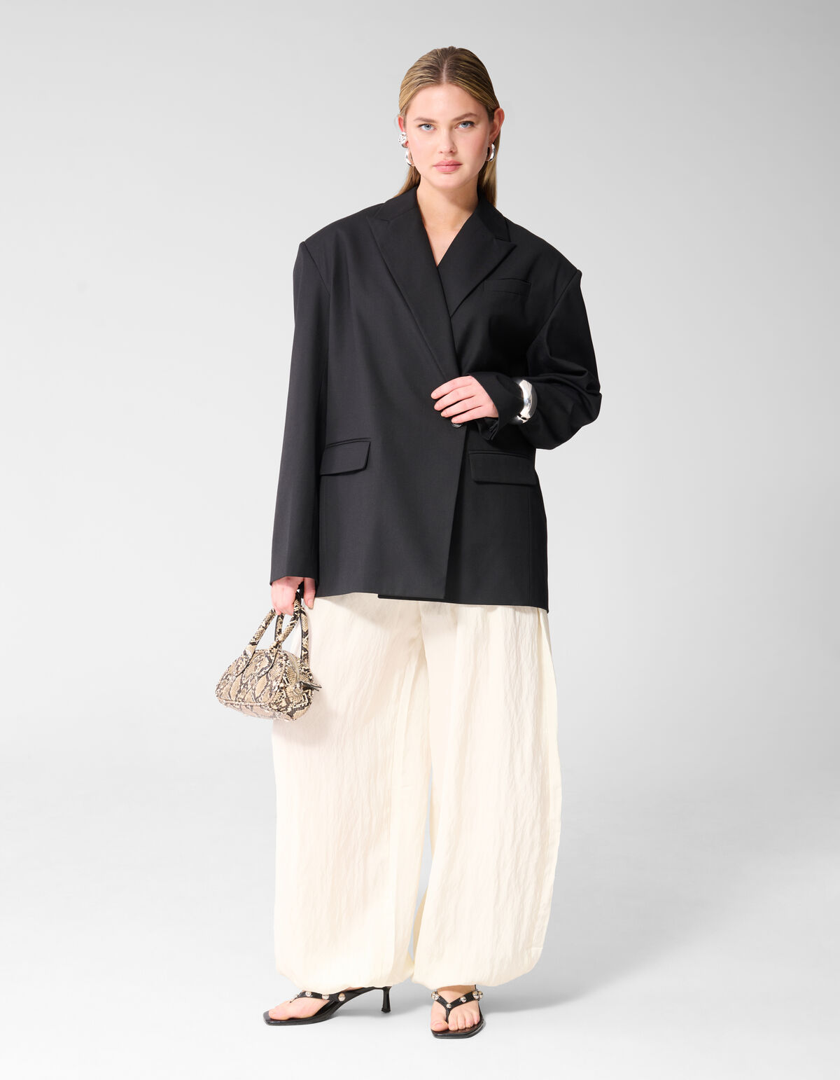 Twist Balloon Fit Broek Gebroken Wit SHOEBY WOMEN