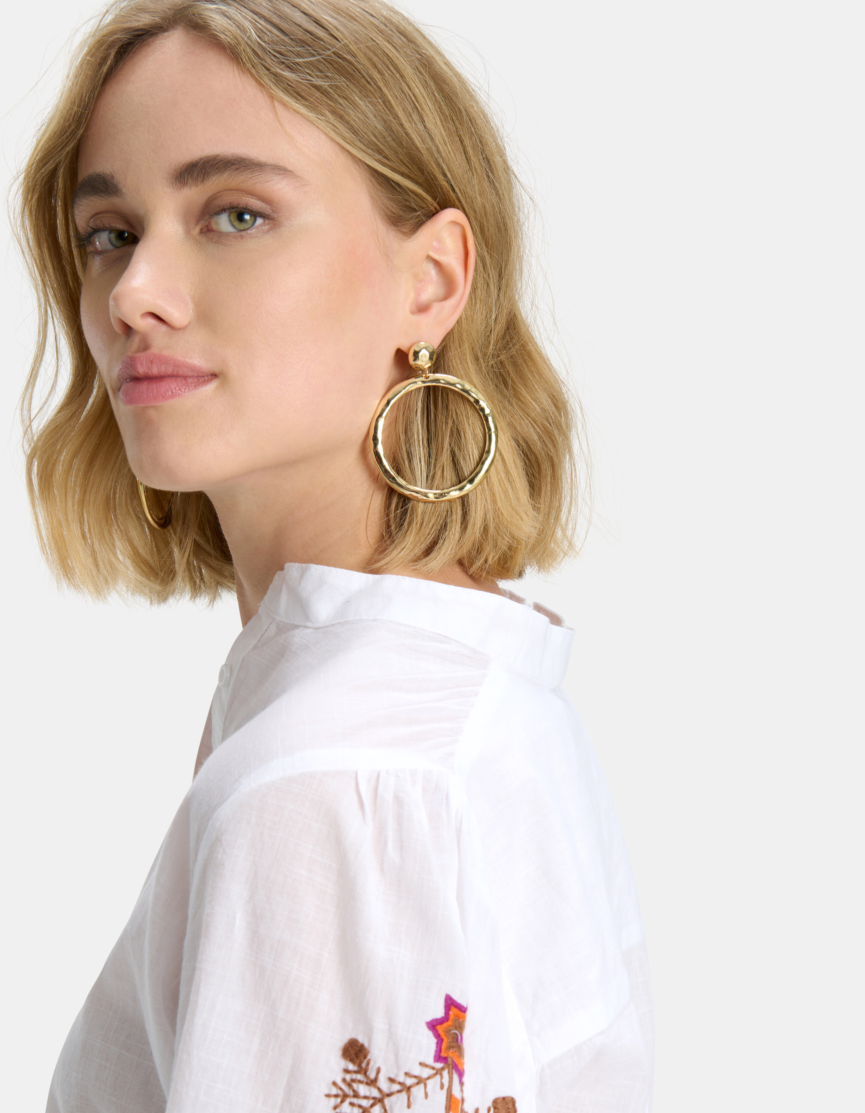 Big Hammered Hoops Oorbellen SHOEBY ACCESSOIRES