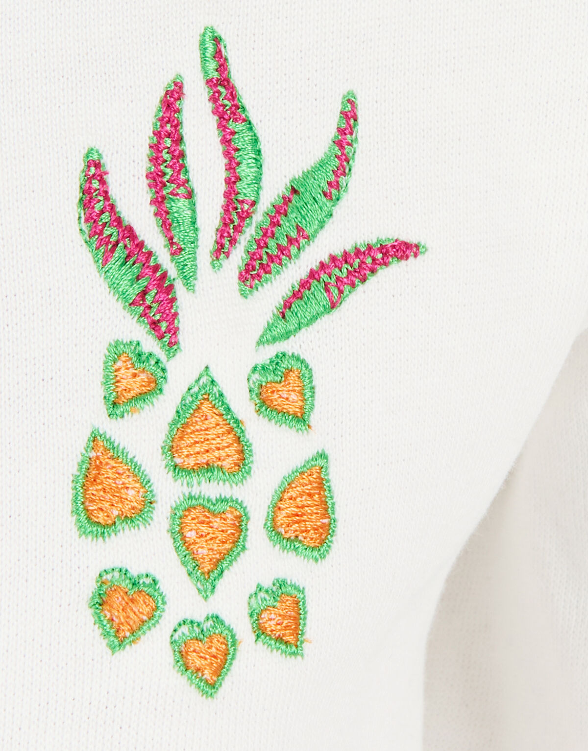 Geborduurde Sweater Gebroken Wit SHOEBY GIRLS