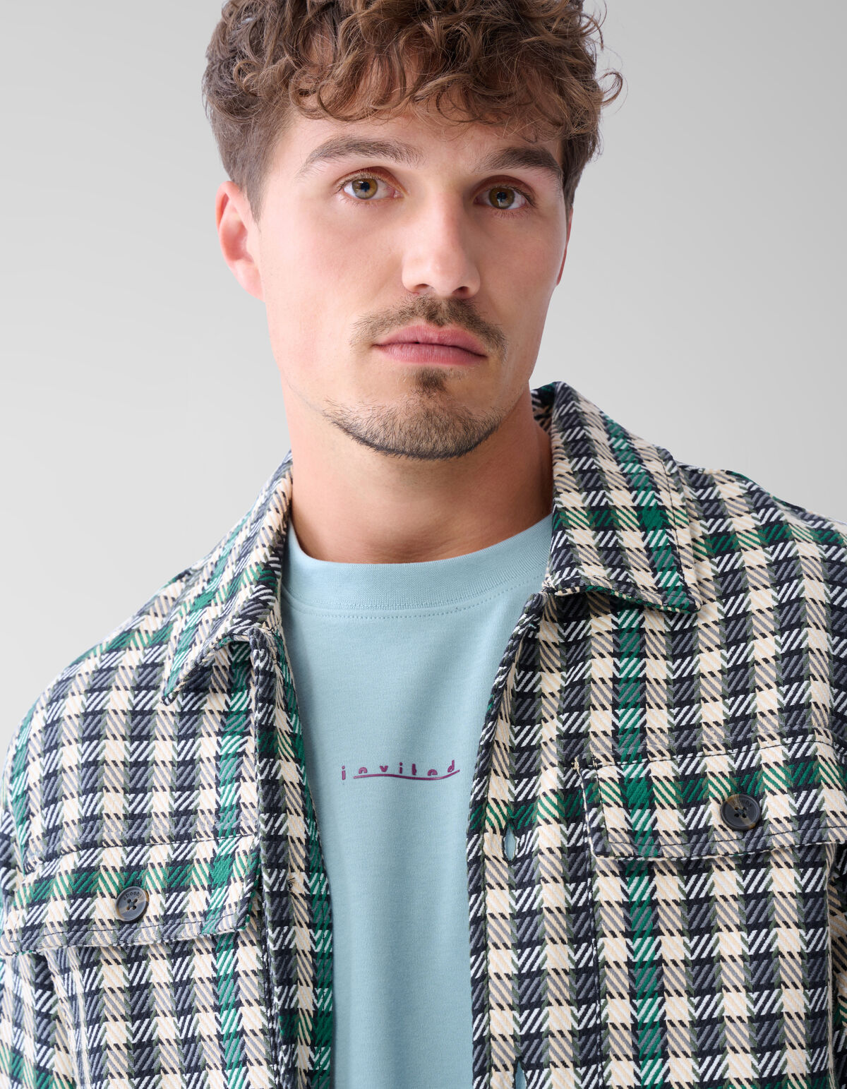 Ruiten Overshirt Groen SHOEBY MEN