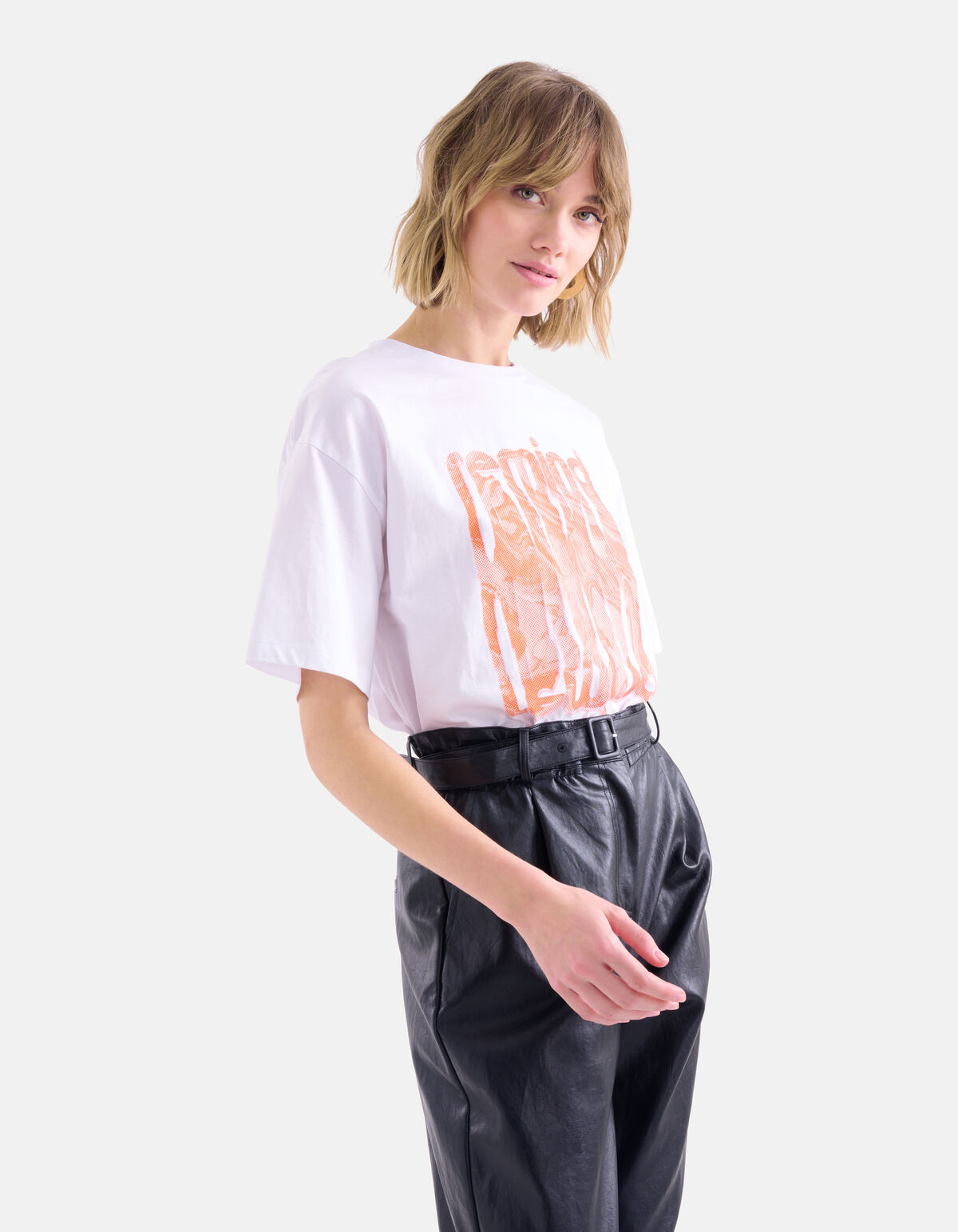 Artwork T-shirt Wit SHOEBY WOMEN