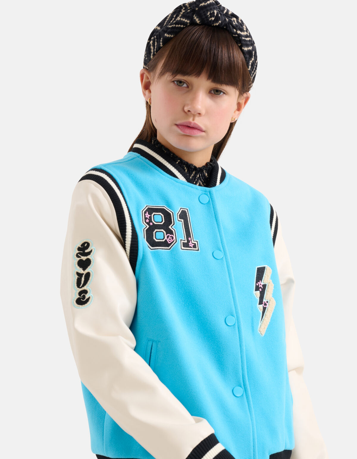 Varsity Jack Blauw SHOEBY GIRLS