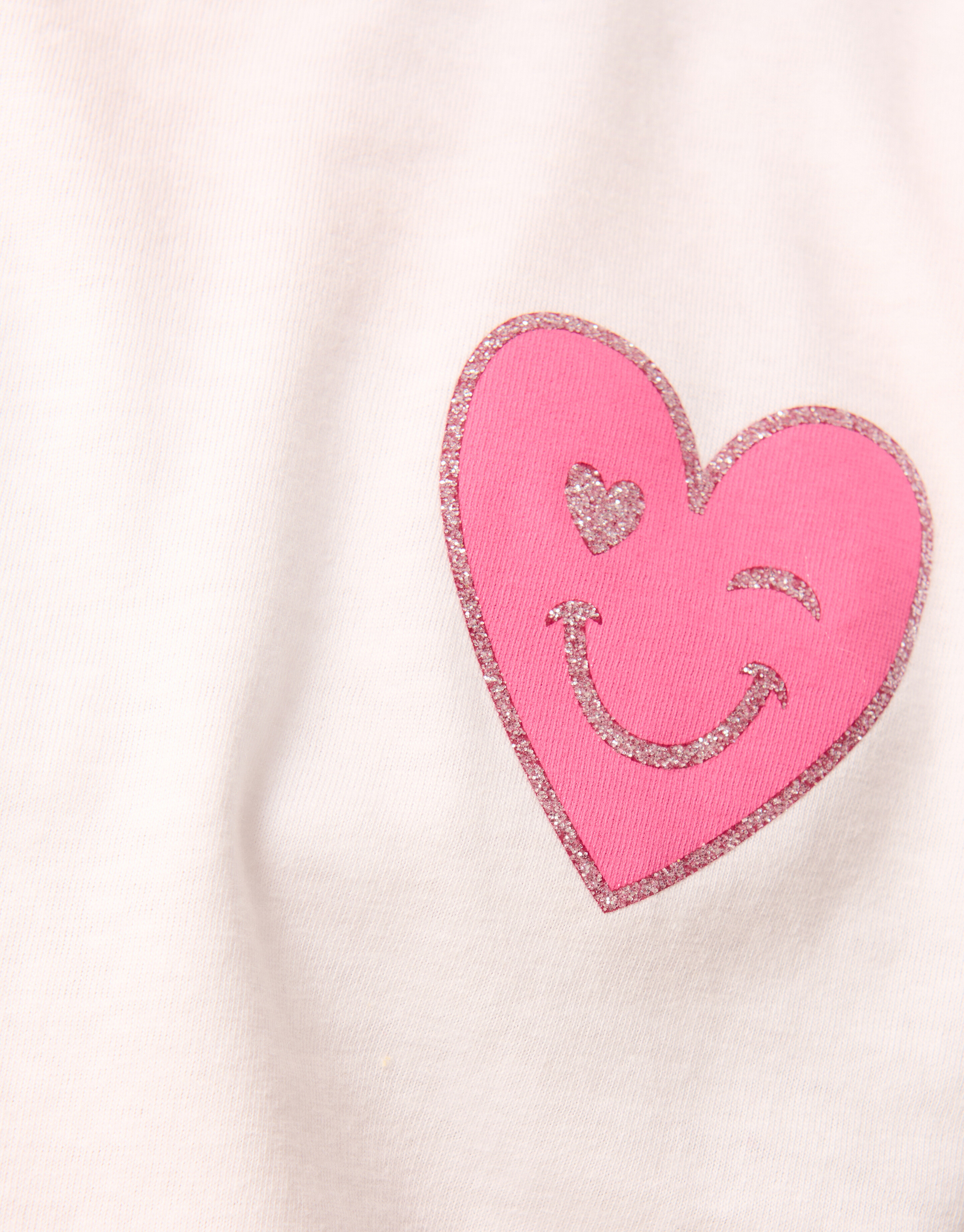 Smiley Heart T-shirt Wit SHOEBY GIRLS