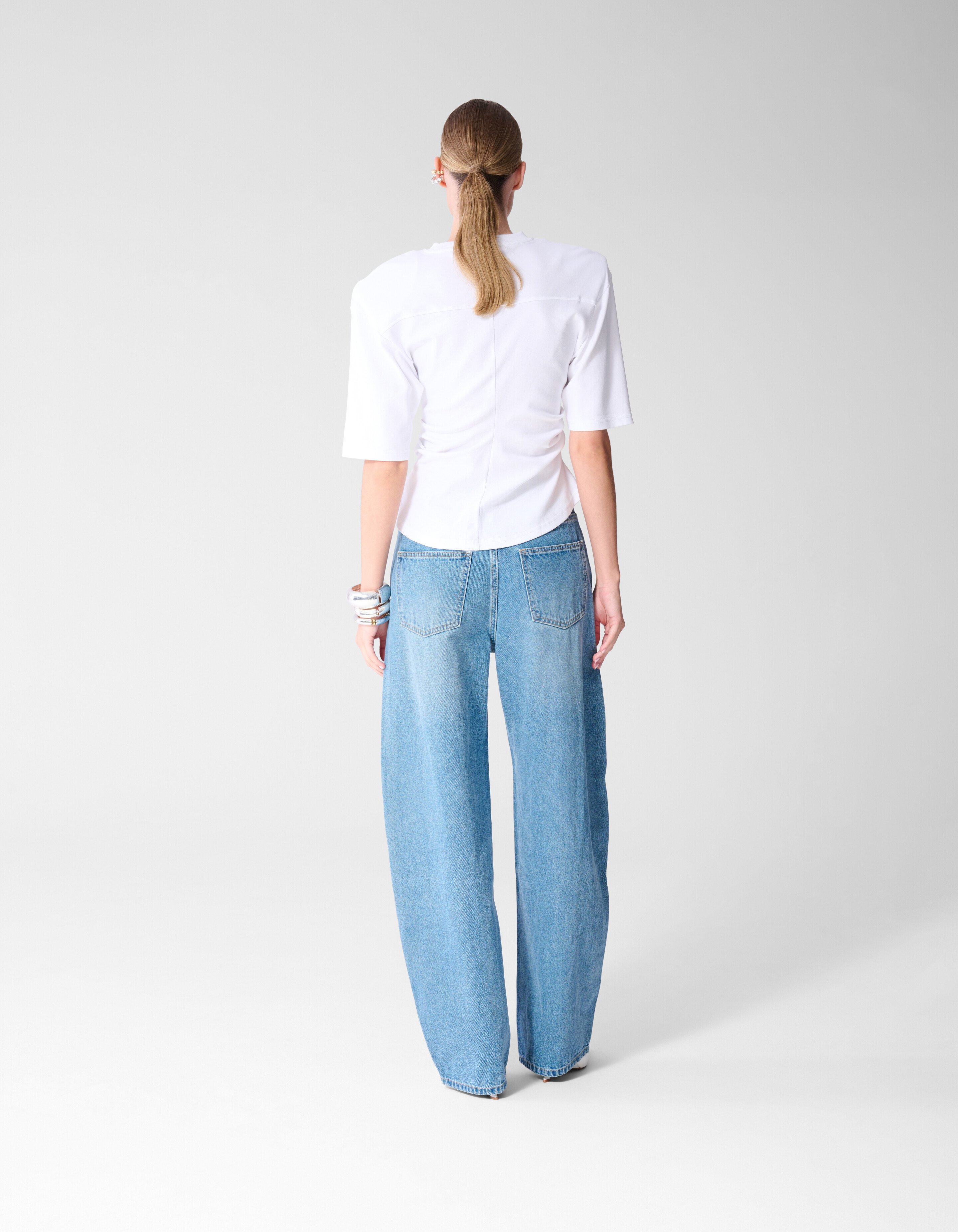 Baggy Fit Jeans Blauw SHOEBY WOMEN