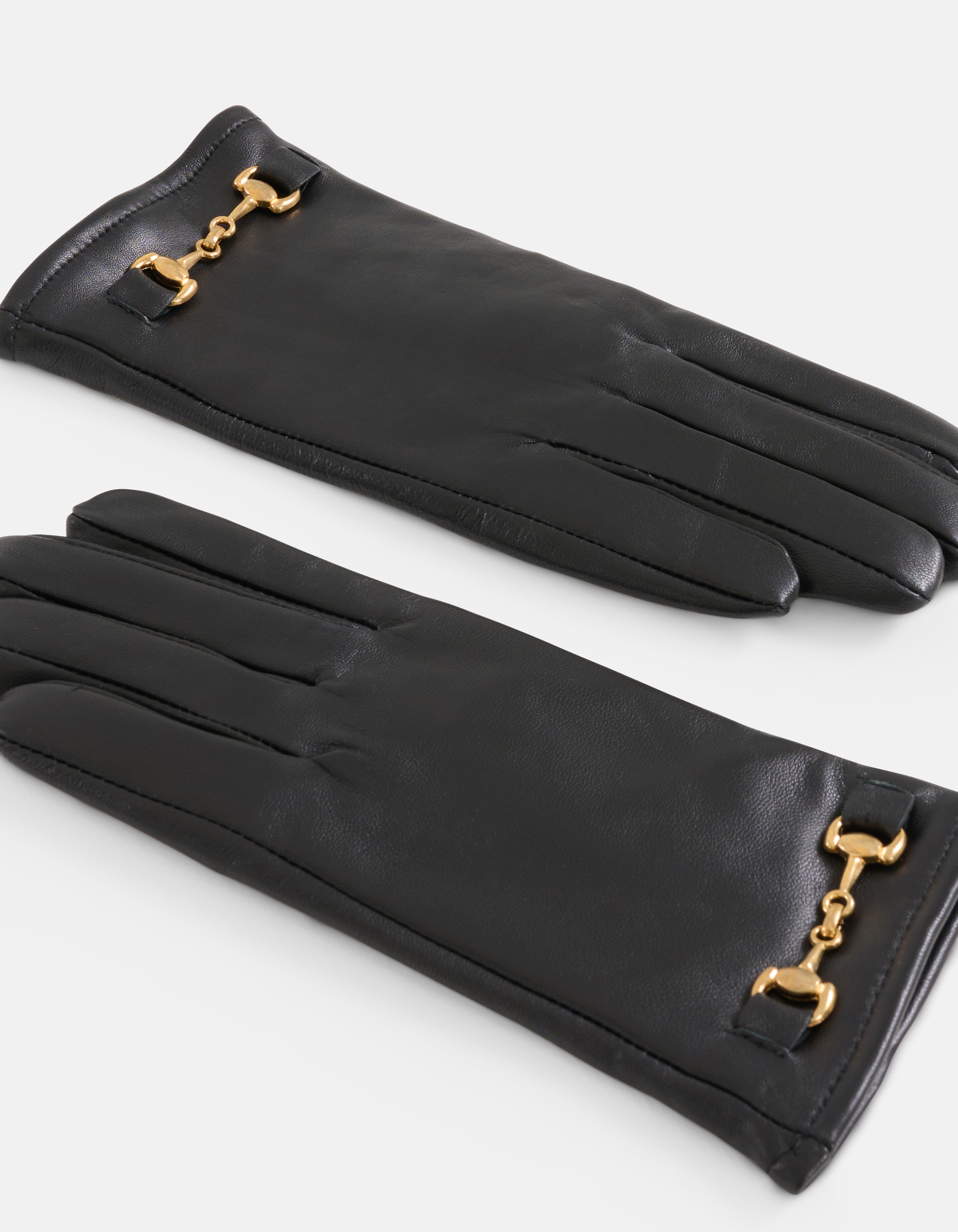 Leren Chain Handschoenen Zwart SHOEBY ACCESSOIRES