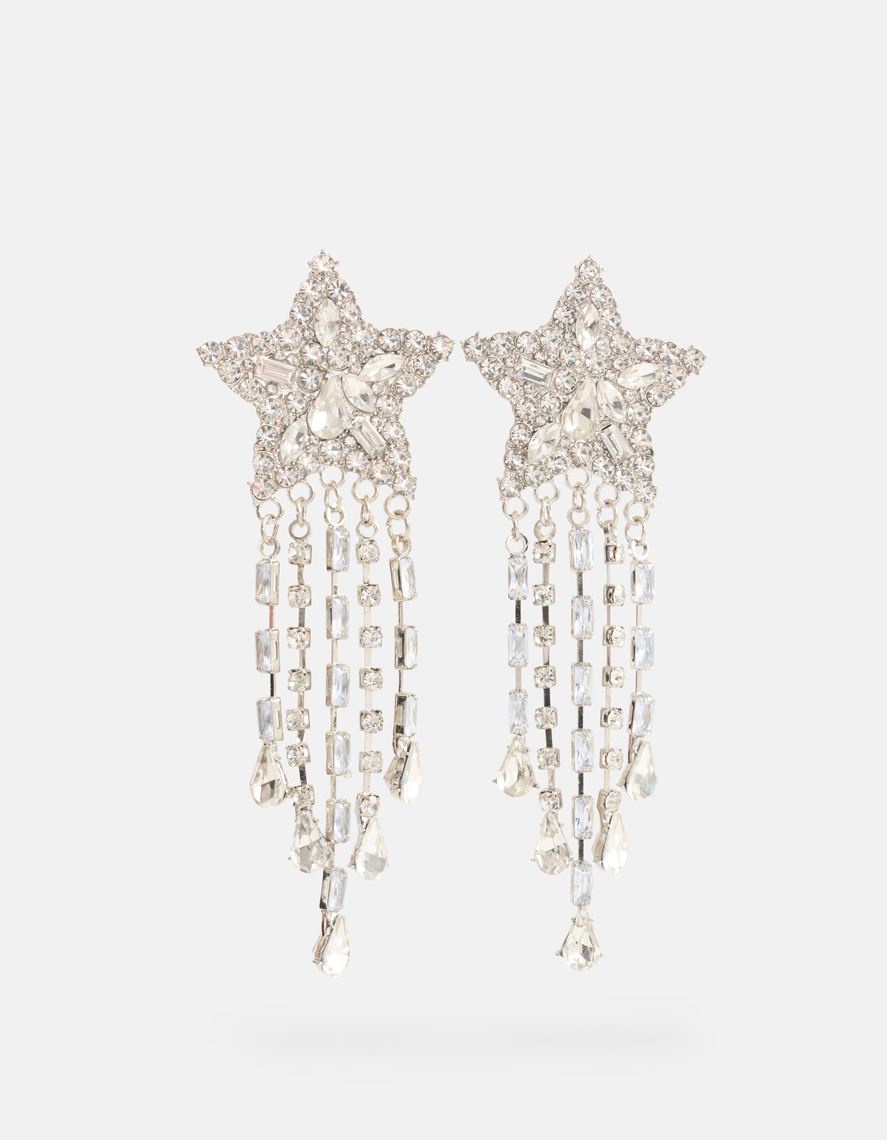 Strass Sterren Oorbellen Zilver By Lizzy SHOEBY ACCESSOIRES
