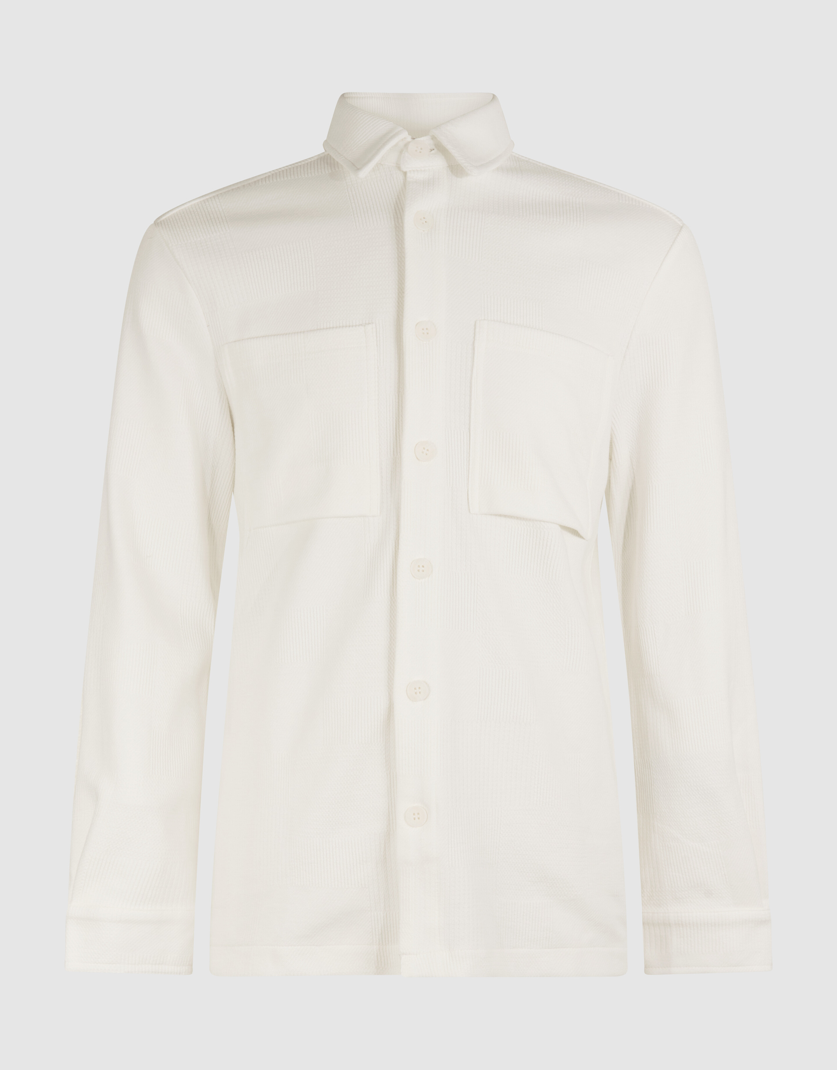 Block Jersey Overshirt Gebroken Wit SHOEBY MEN