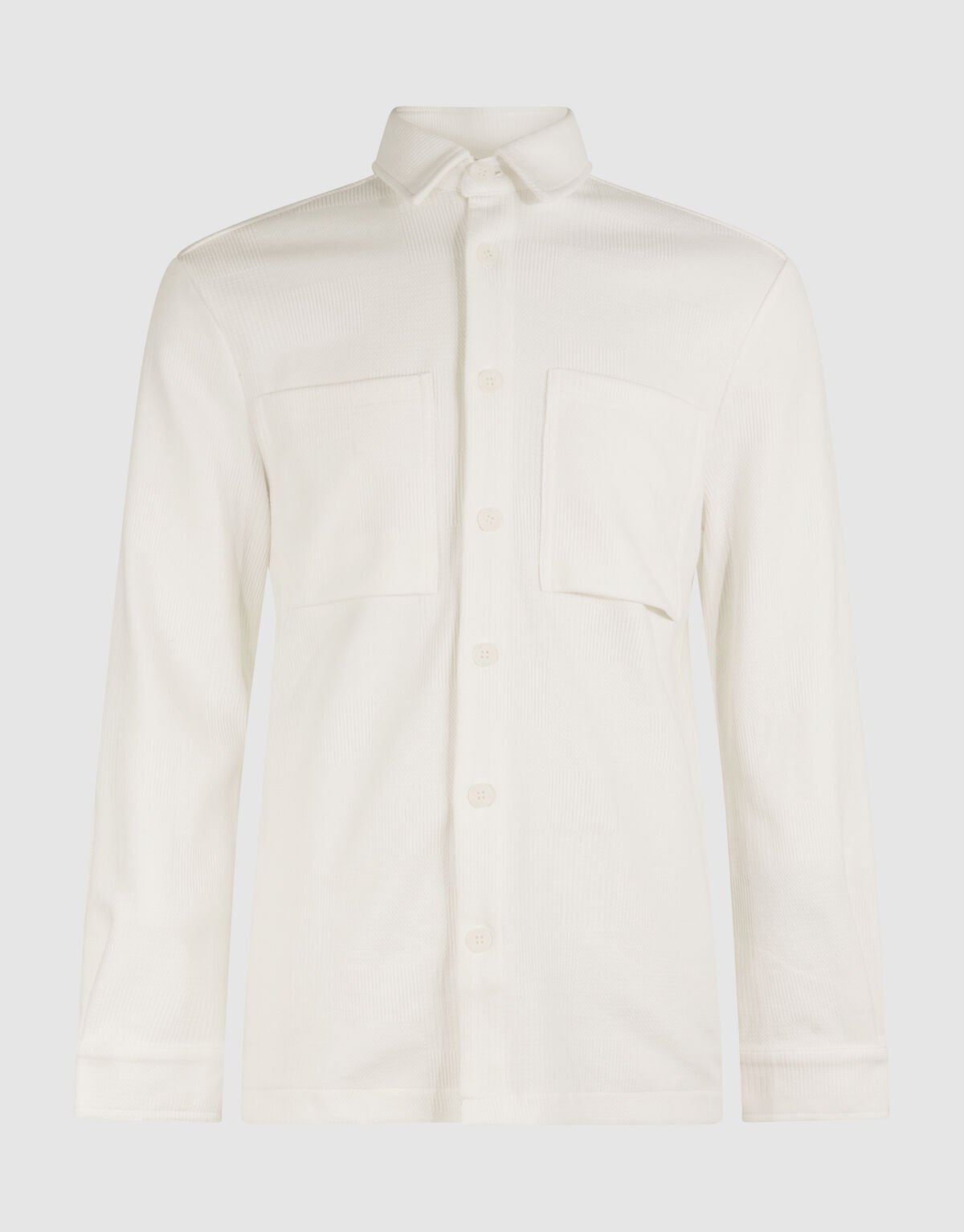 Block Jersey Overshirt Gebroken Wit SHOEBY MEN