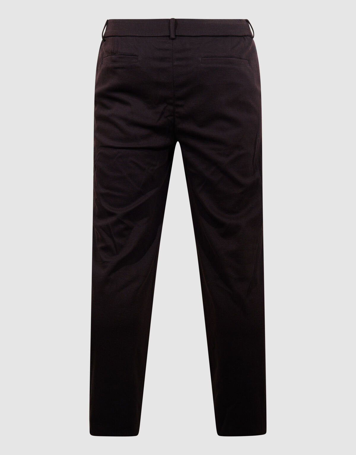 Structuur Regular Fit Broek Donkerbruin SHOEBY MEN