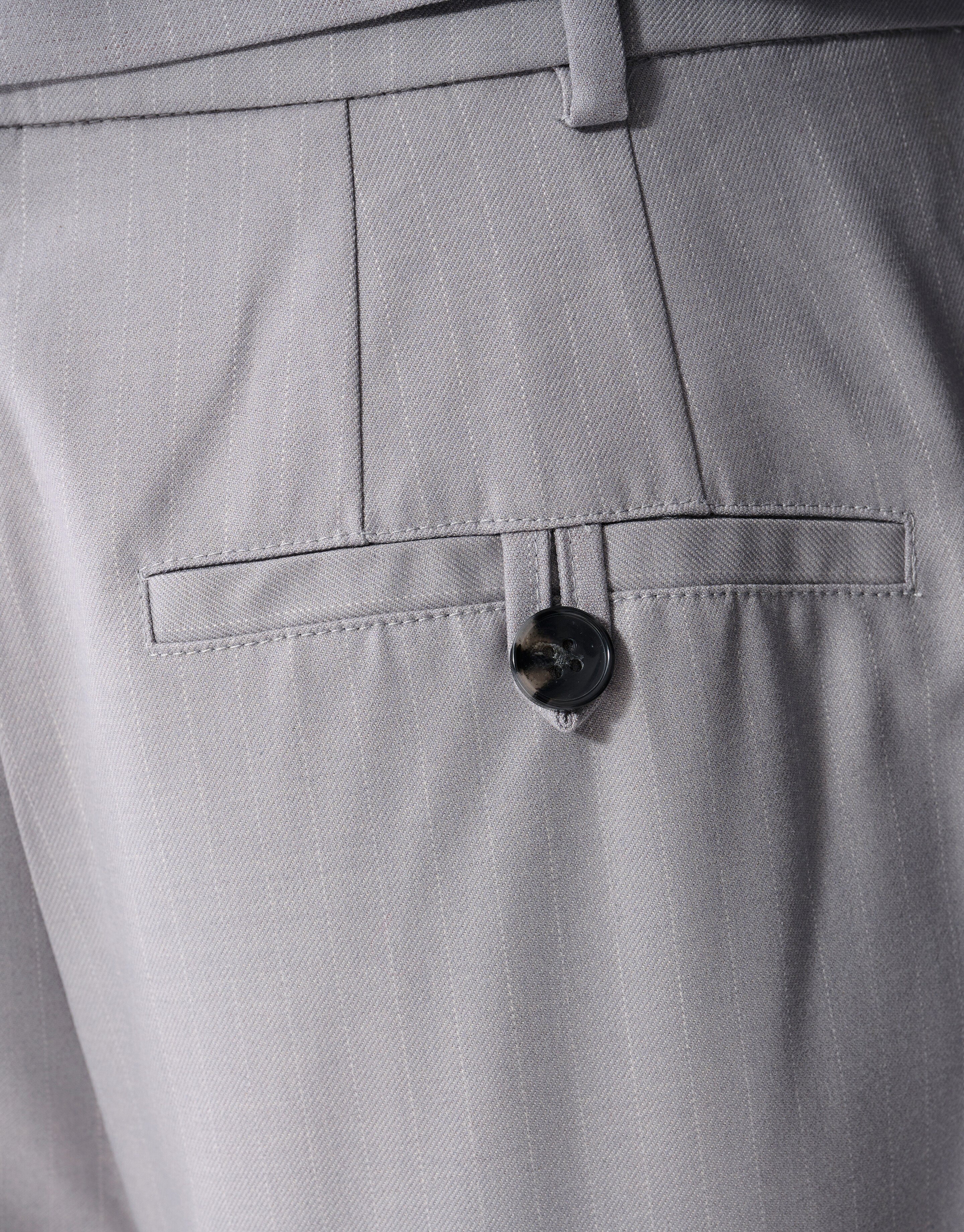 Pinstripe Barrel Fit Pantalon Lichtgrijs SHOEBY WOMEN