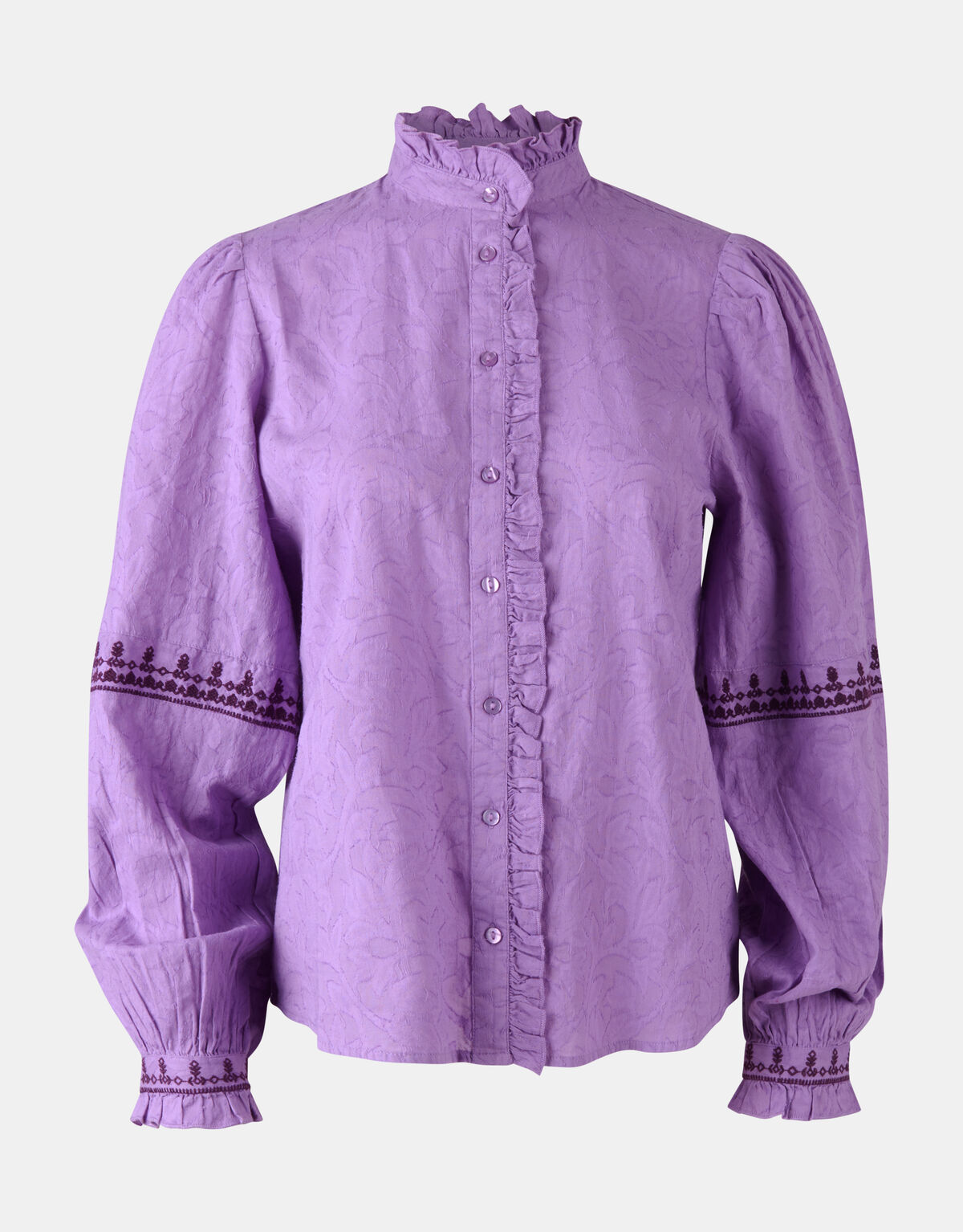 Jacquard Blouse Lichtpaars SHOEBY WOMEN