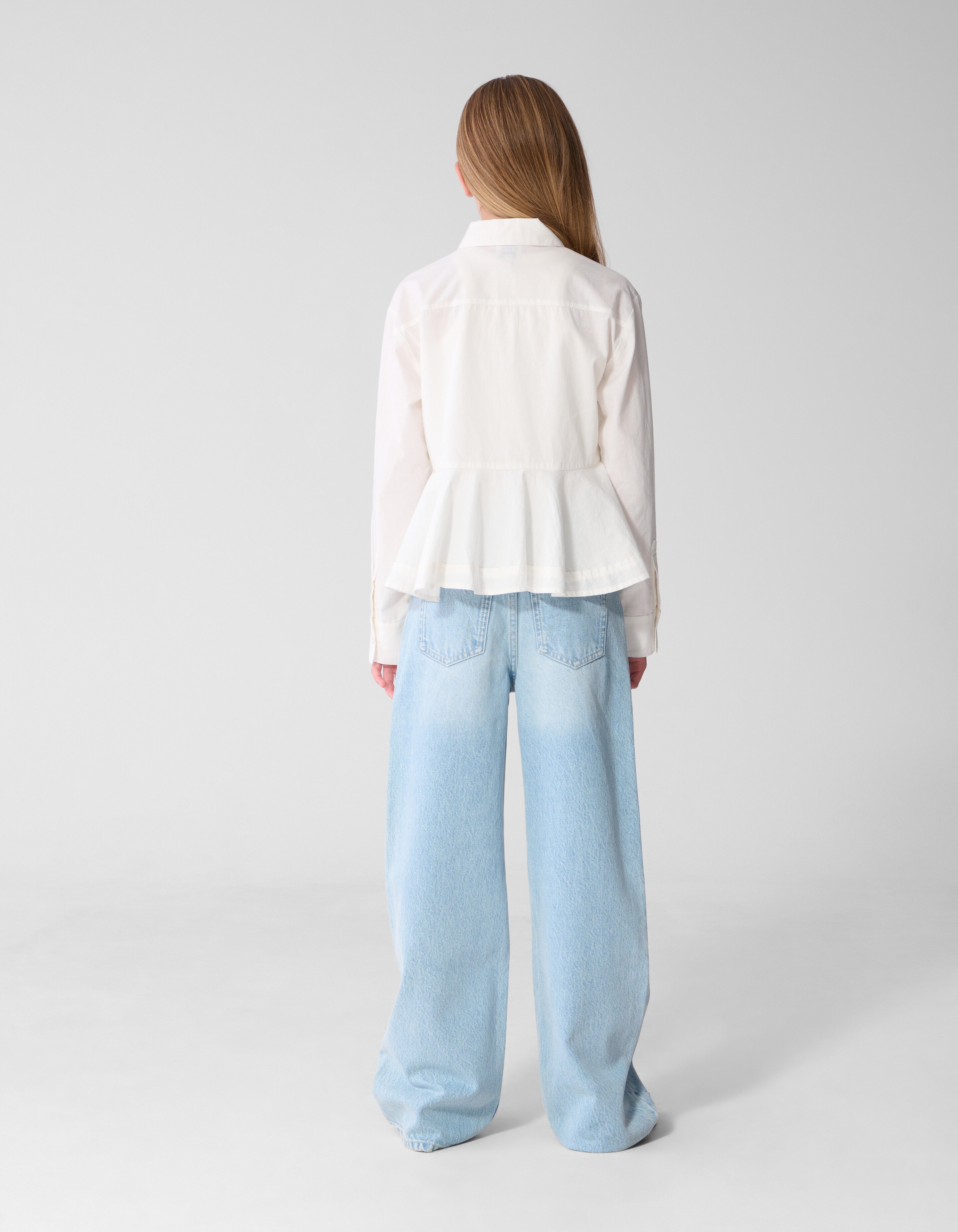 Strass Wide Leg Fit Jeans Blauw SHOEBY GIRLS