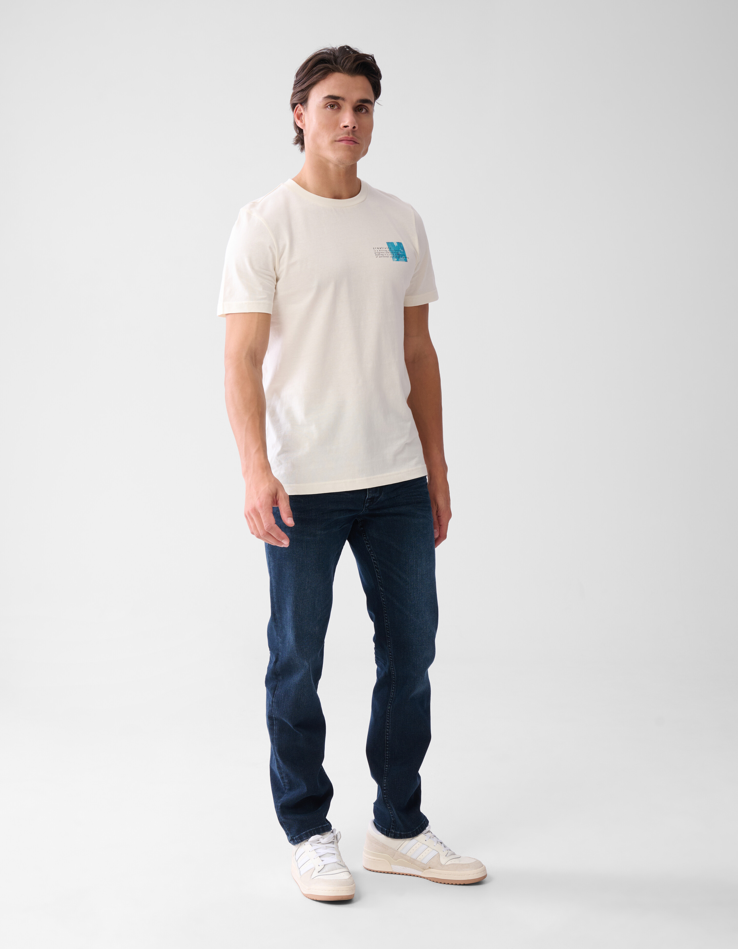 Artwork T-shirt Gebroken Wit SHOEBY MEN