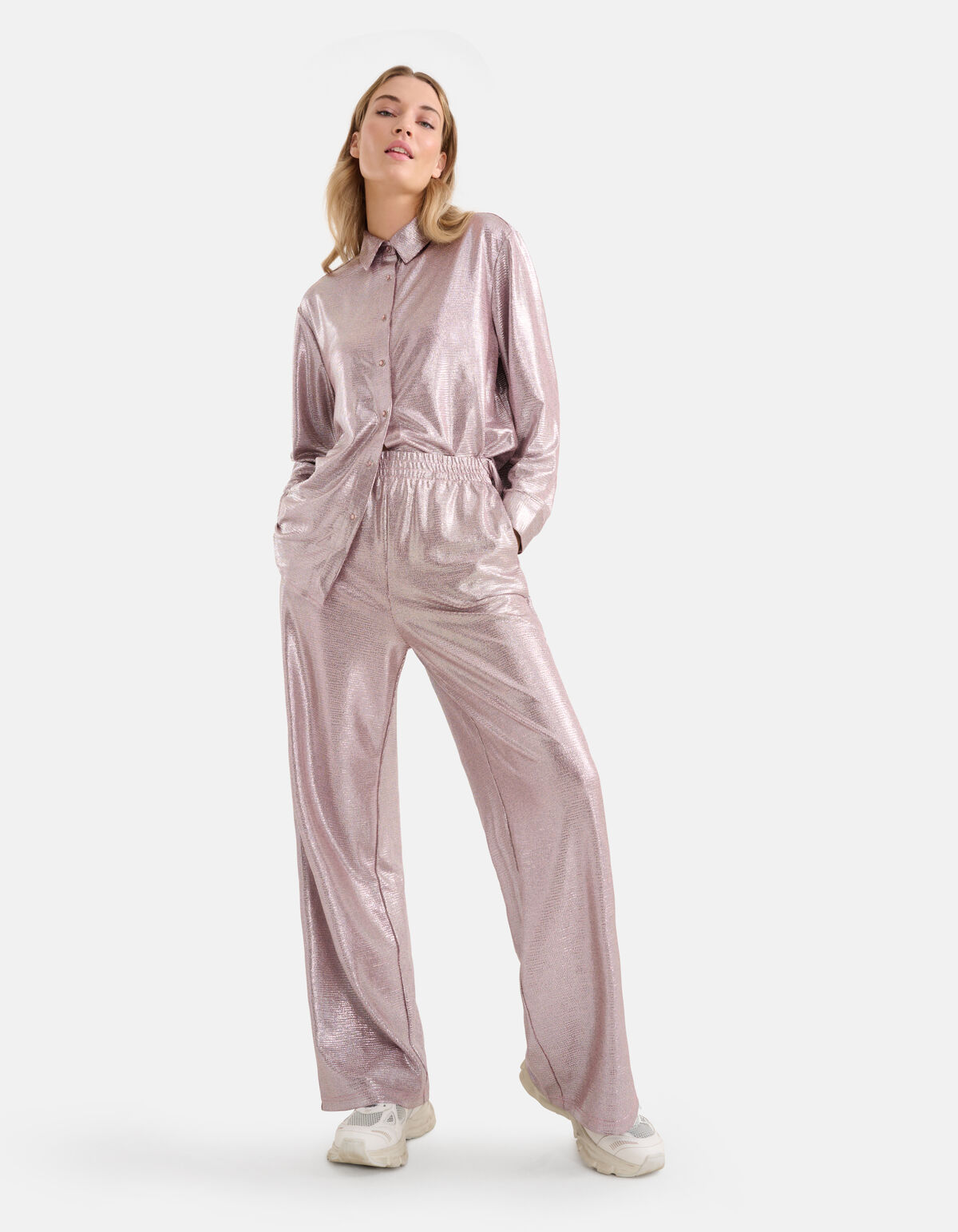 Metallic Broek Roze SHOEBY WOMEN